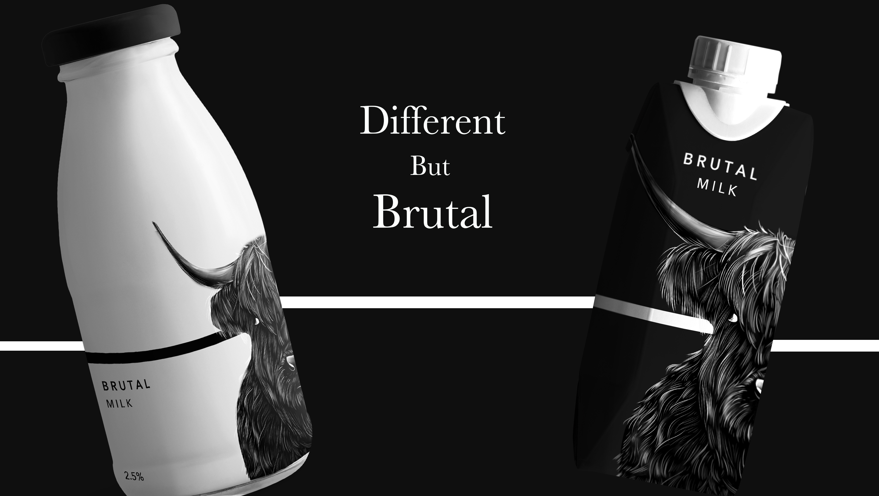 Brutal Milk — Изображение №8 — Брендинг, 3D на Dprofile