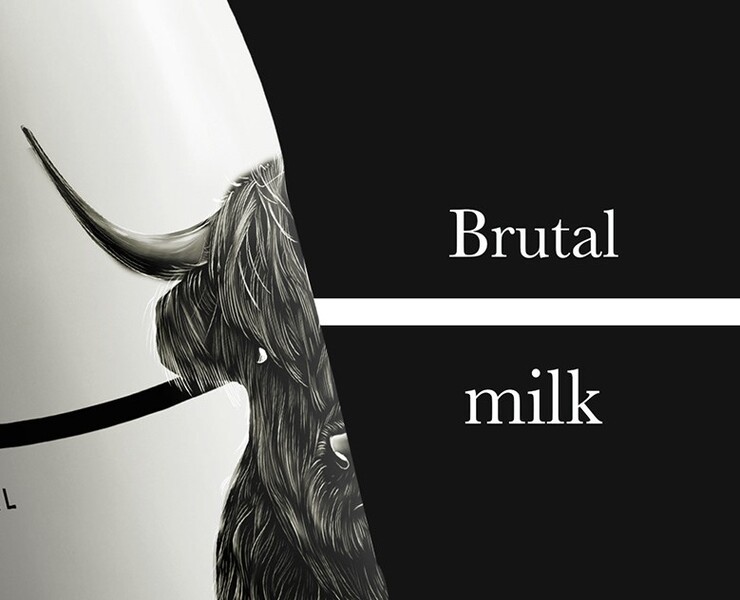 Brutal Milk — Брендинг, 3D на Dprofile