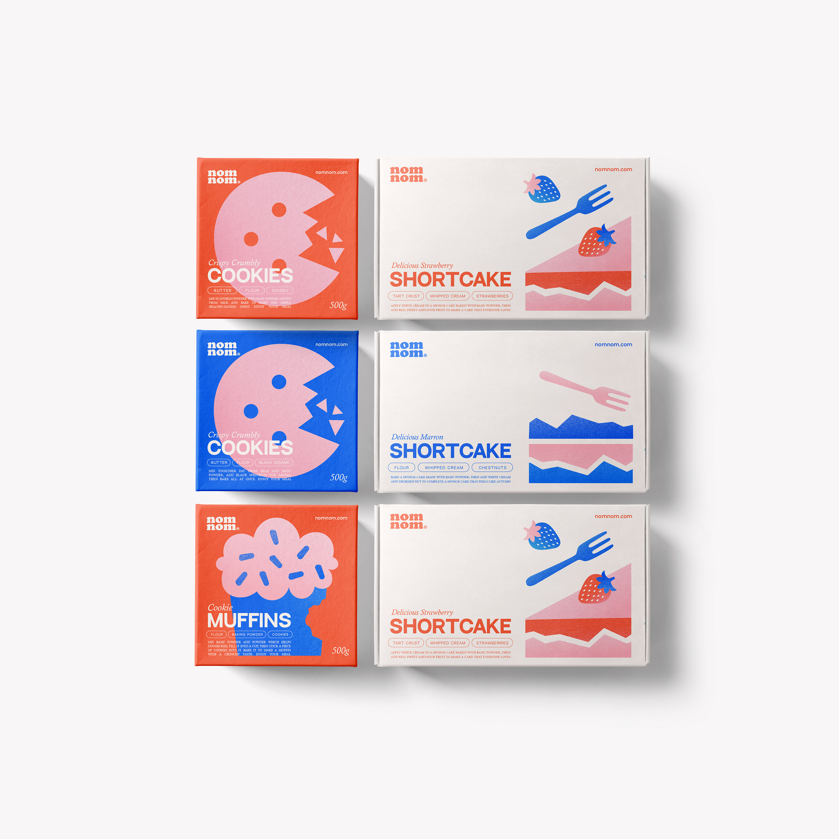 Nom nom. Dessert shop — Изображение №11 — Брендинг на Dprofile