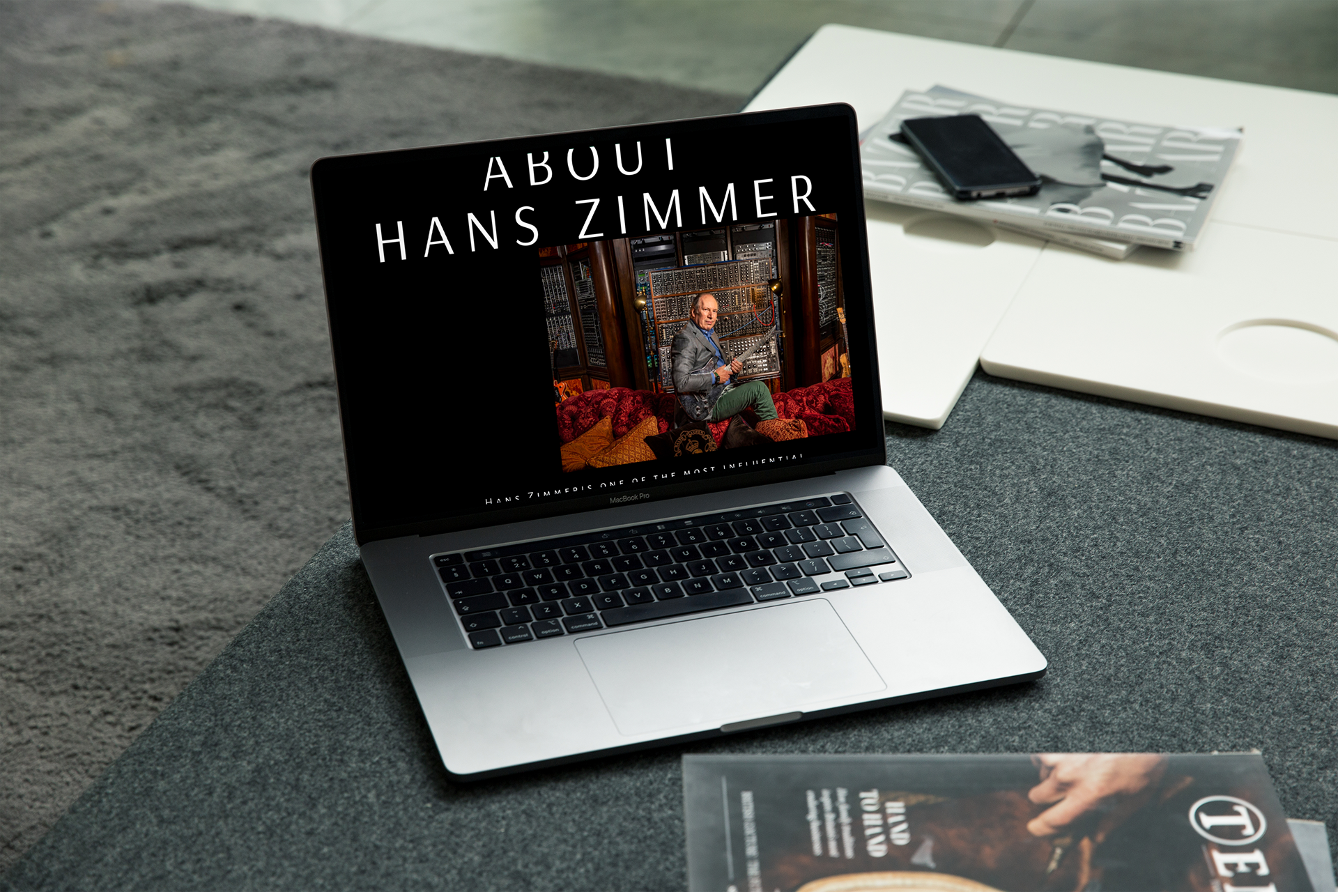 Интерфейс звука: Hans Zimmer Website Concept — Изображение №6 — Интерфейсы, Графика на Dprofile