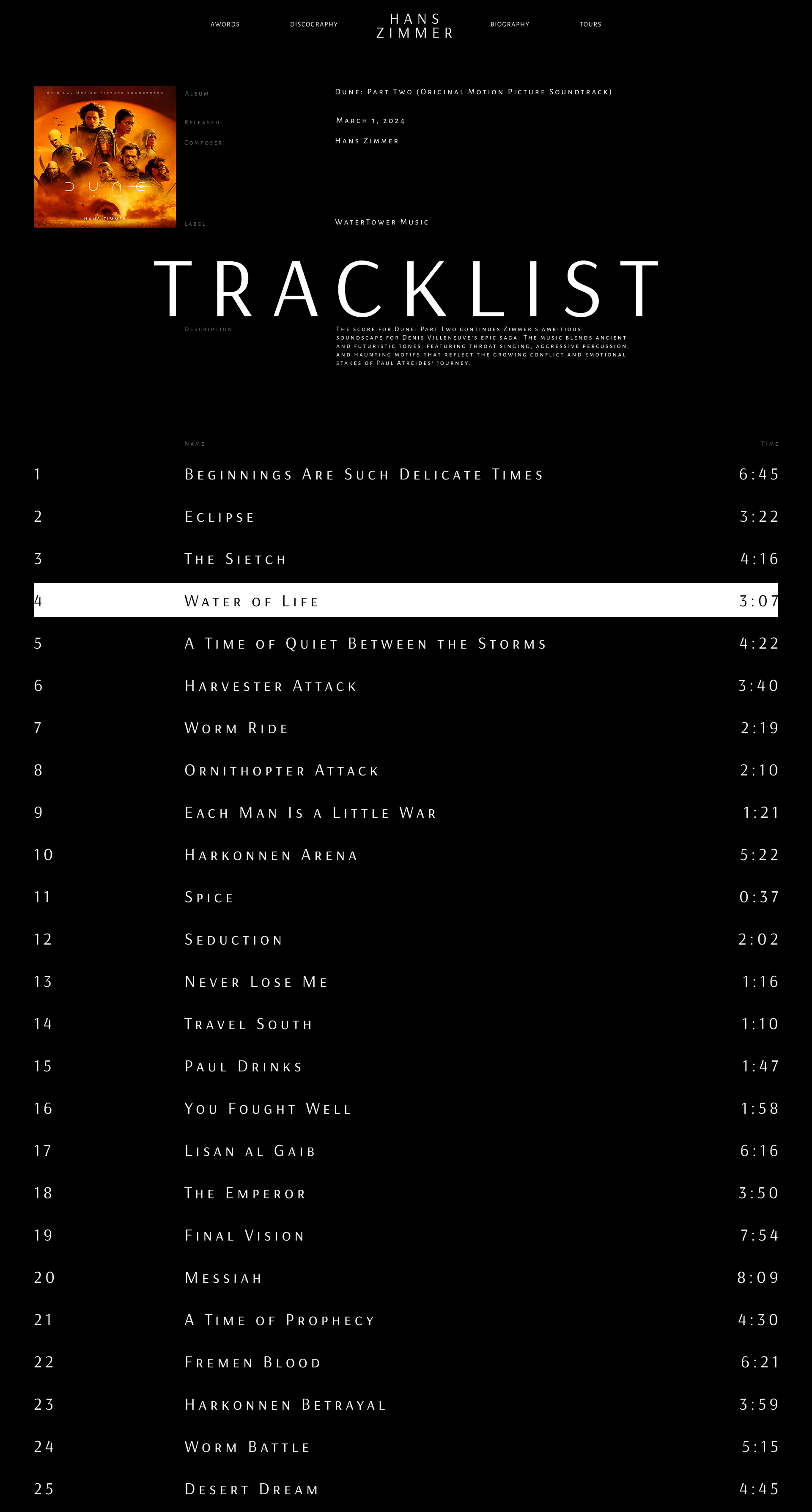 Интерфейс звука: Hans Zimmer Website Concept — Изображение №19 — Интерфейсы, Графика на Dprofile