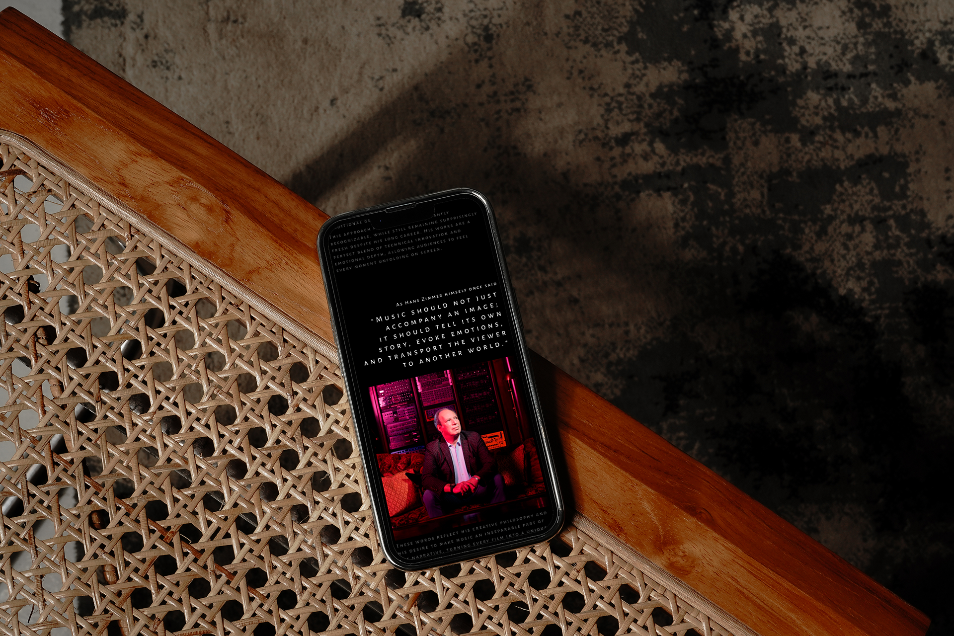 Интерфейс звука: Hans Zimmer Website Concept — Изображение №8 — Интерфейсы, Графика на Dprofile
