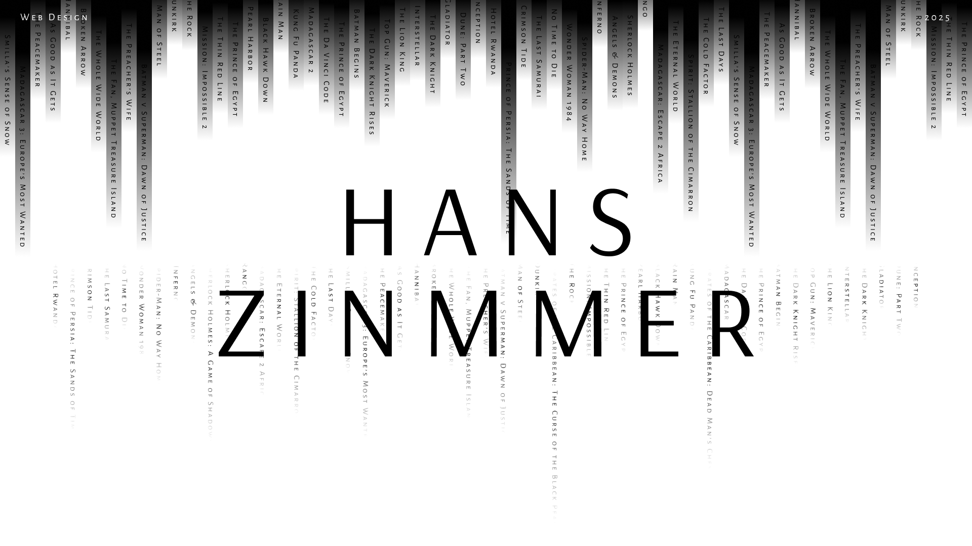 Интерфейс звука: Hans Zimmer Website Concept — Изображение №1 — Интерфейсы, Графика на Dprofile