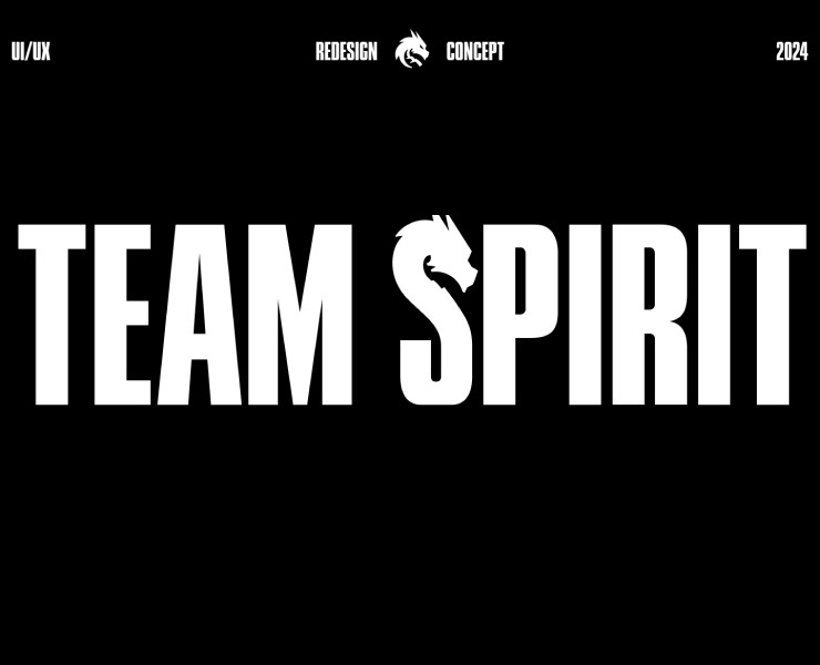 Team Spirit Редизайн сайта концепт на Dprofile