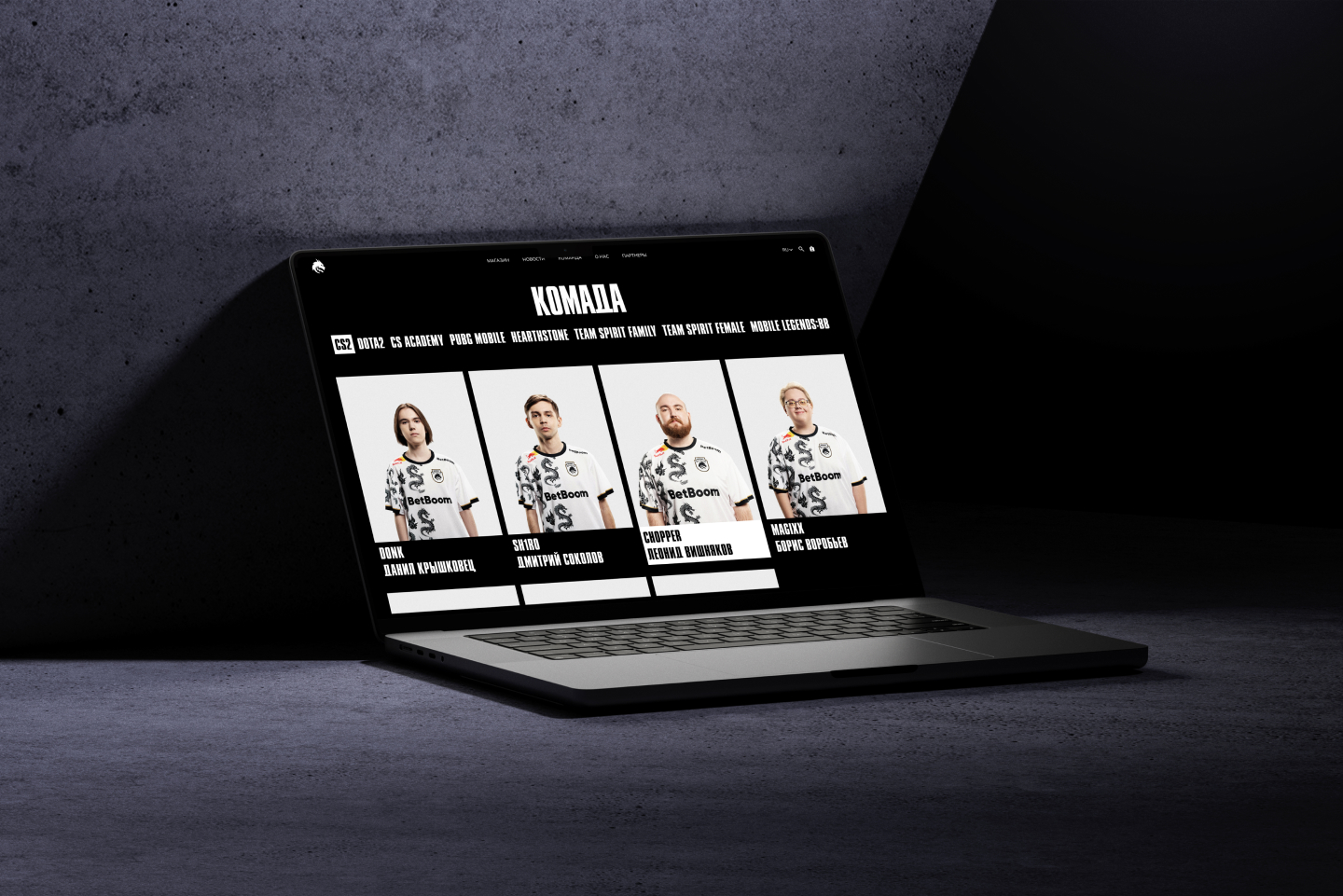 Team Spirit Редизайн сайта концепт — Изображение №15 — Интерфейсы, Графика на Dprofile