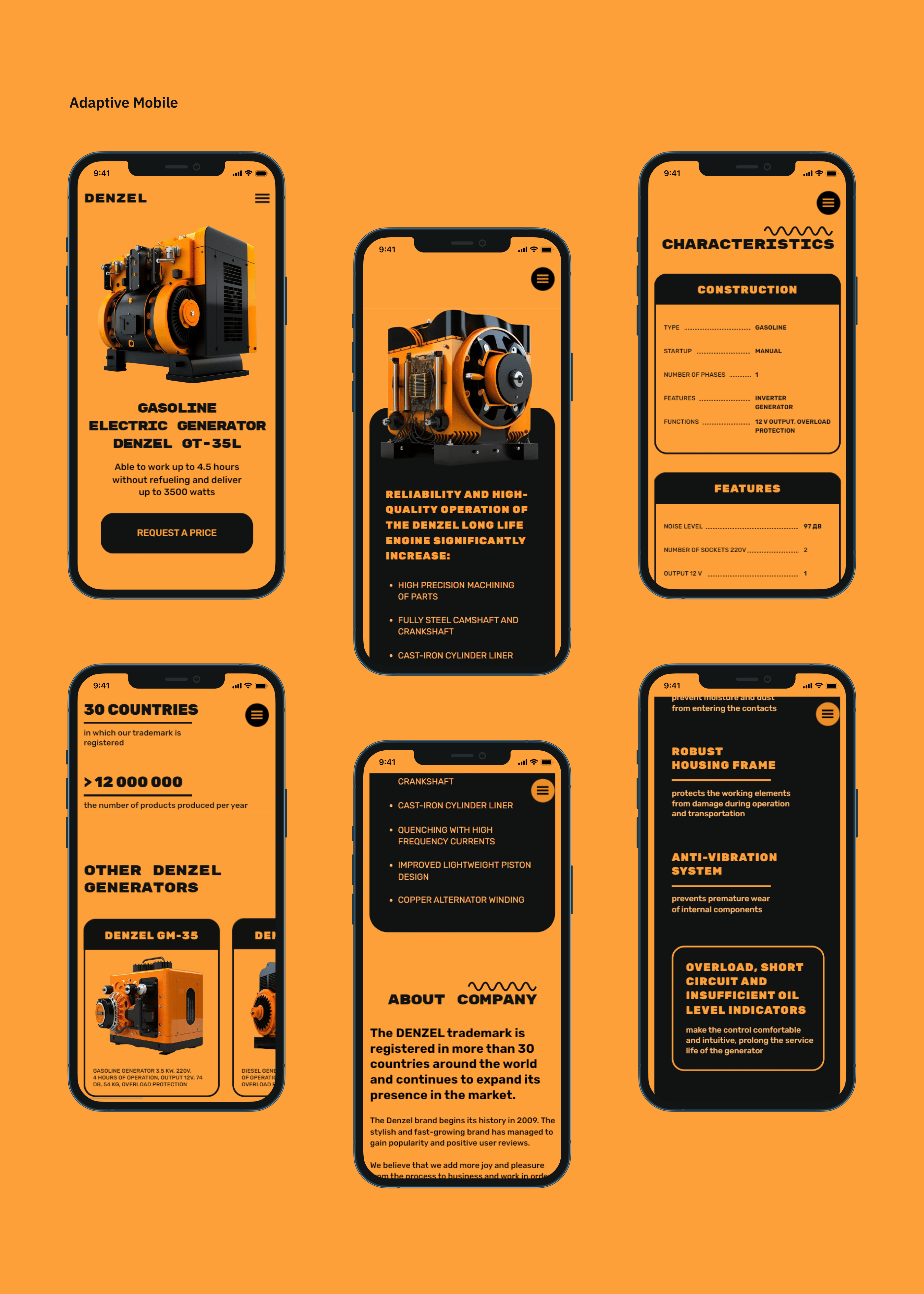 Electric Generator — Landing Page — Изображение №2 — Интерфейсы, Маркетинг на Dprofile