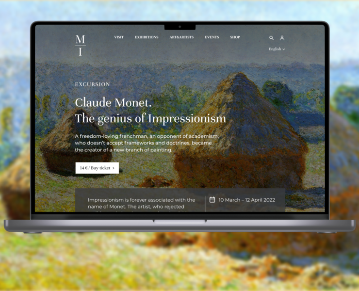 Online Museum Website — Интерфейсы на Dprofile