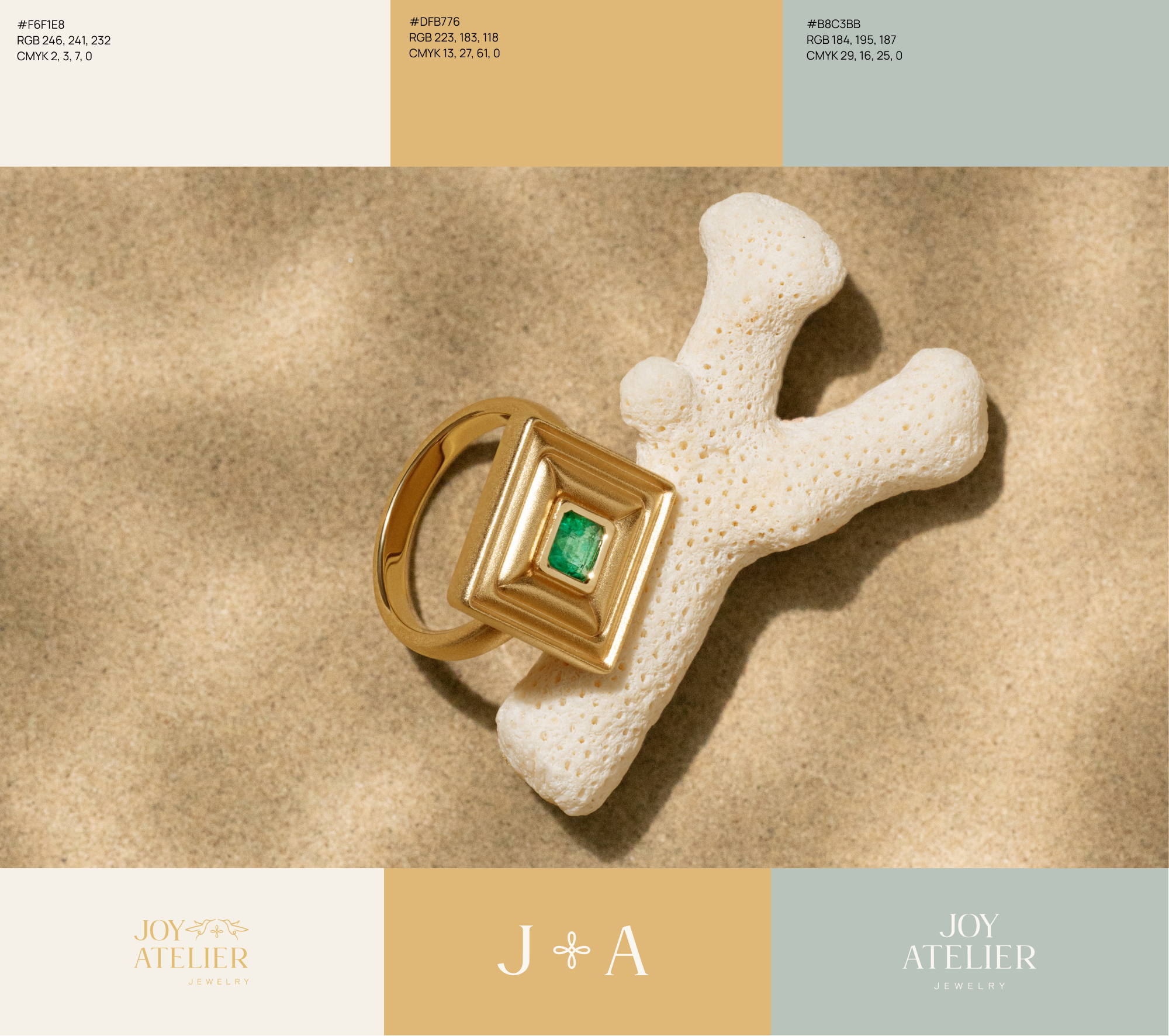 Joy atelier | Дизайн логотипа для ювелирного бренда — Изображение №3 — Брендинг на Dprofile