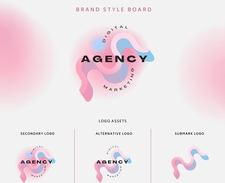 Agency ребрендинг логотипа — Брендинг, Графика на Dprofile
