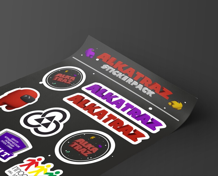Стикерпак "ALKATRAZ" — Графика, 3D на Dprofile