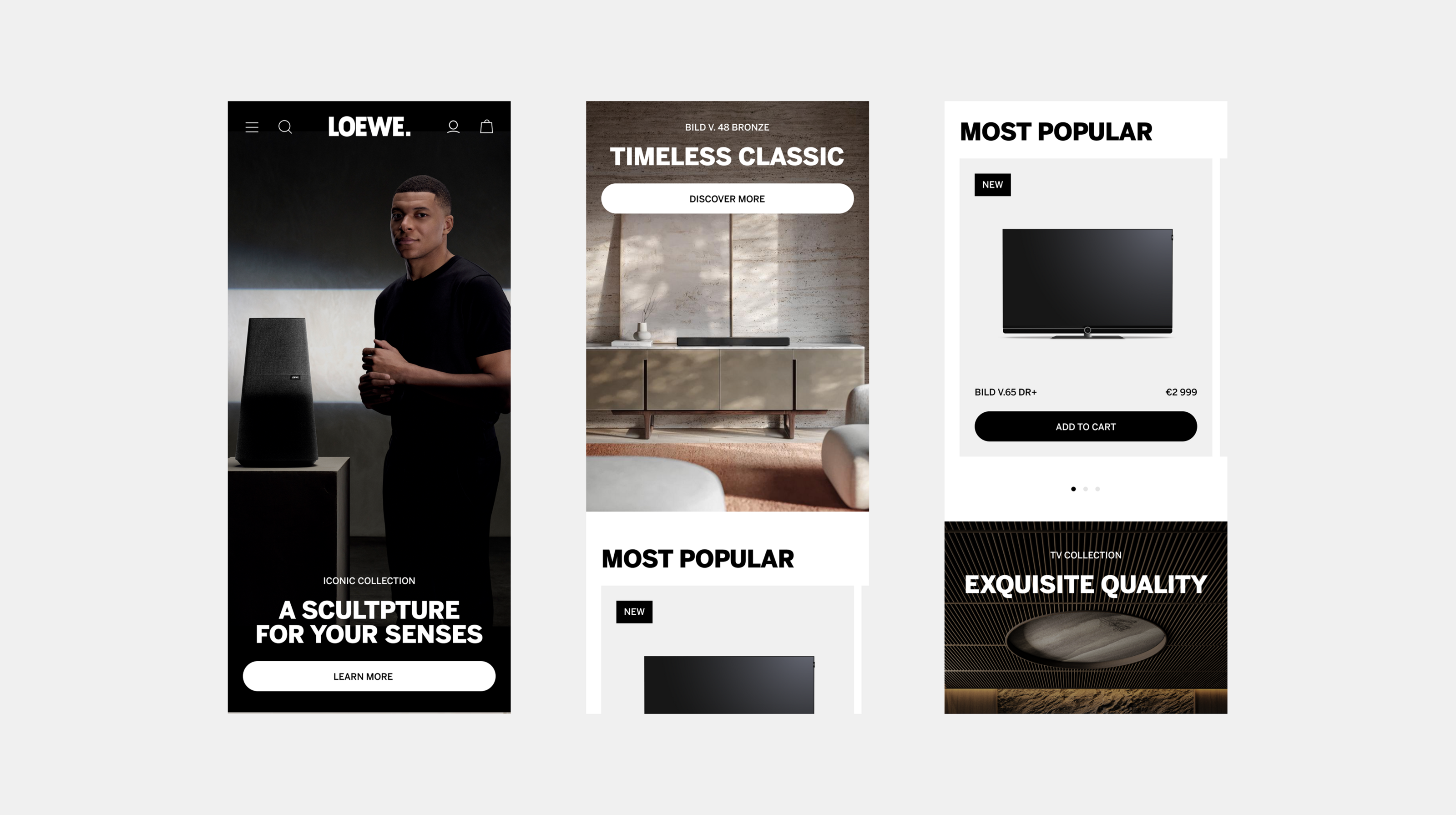 Loewe — Изображение №3 — Интерфейсы, Анимация на Dprofile
