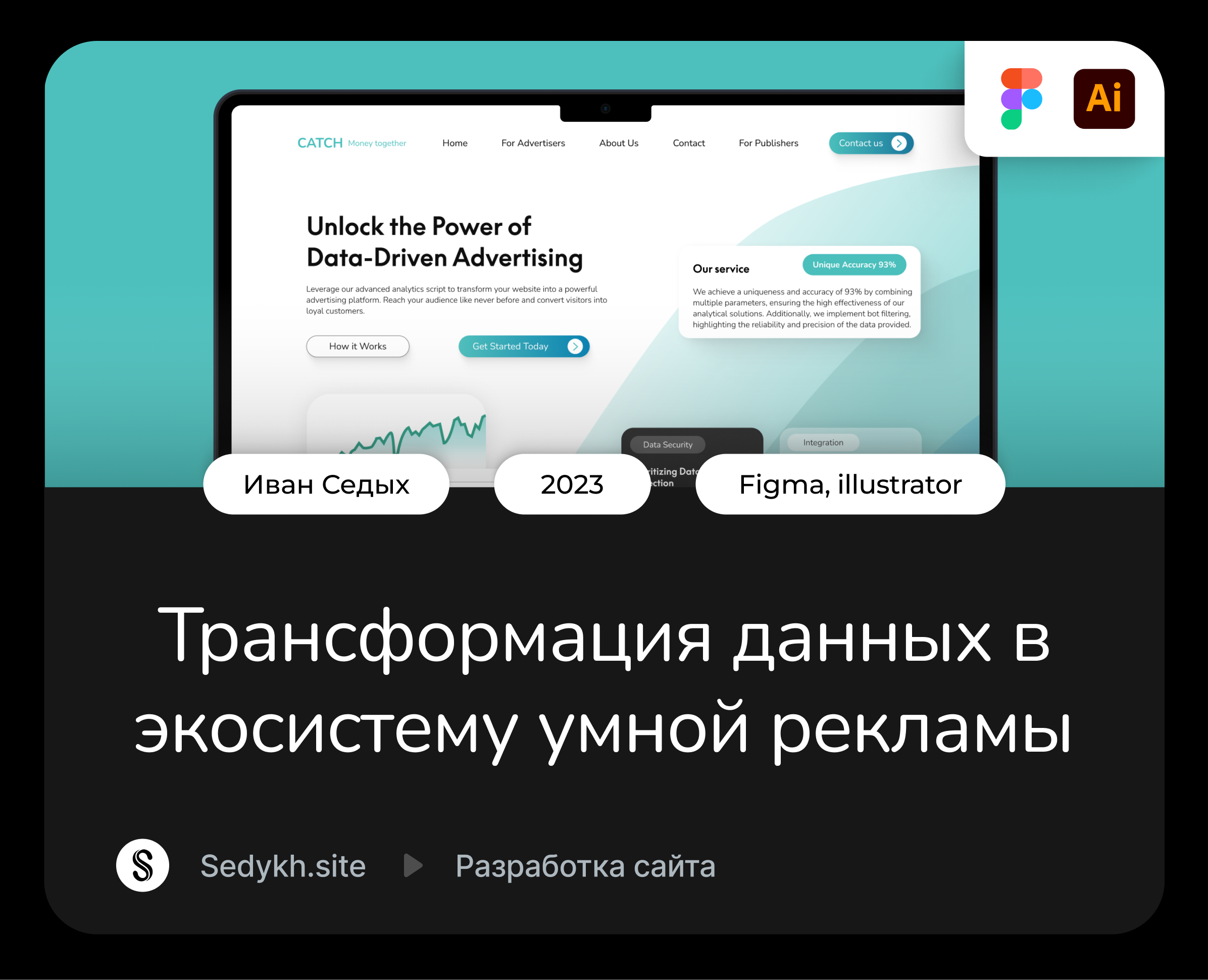 Дизайн сайта сервиса экосистемы умной рекламы — Интерфейсы на Dprofile