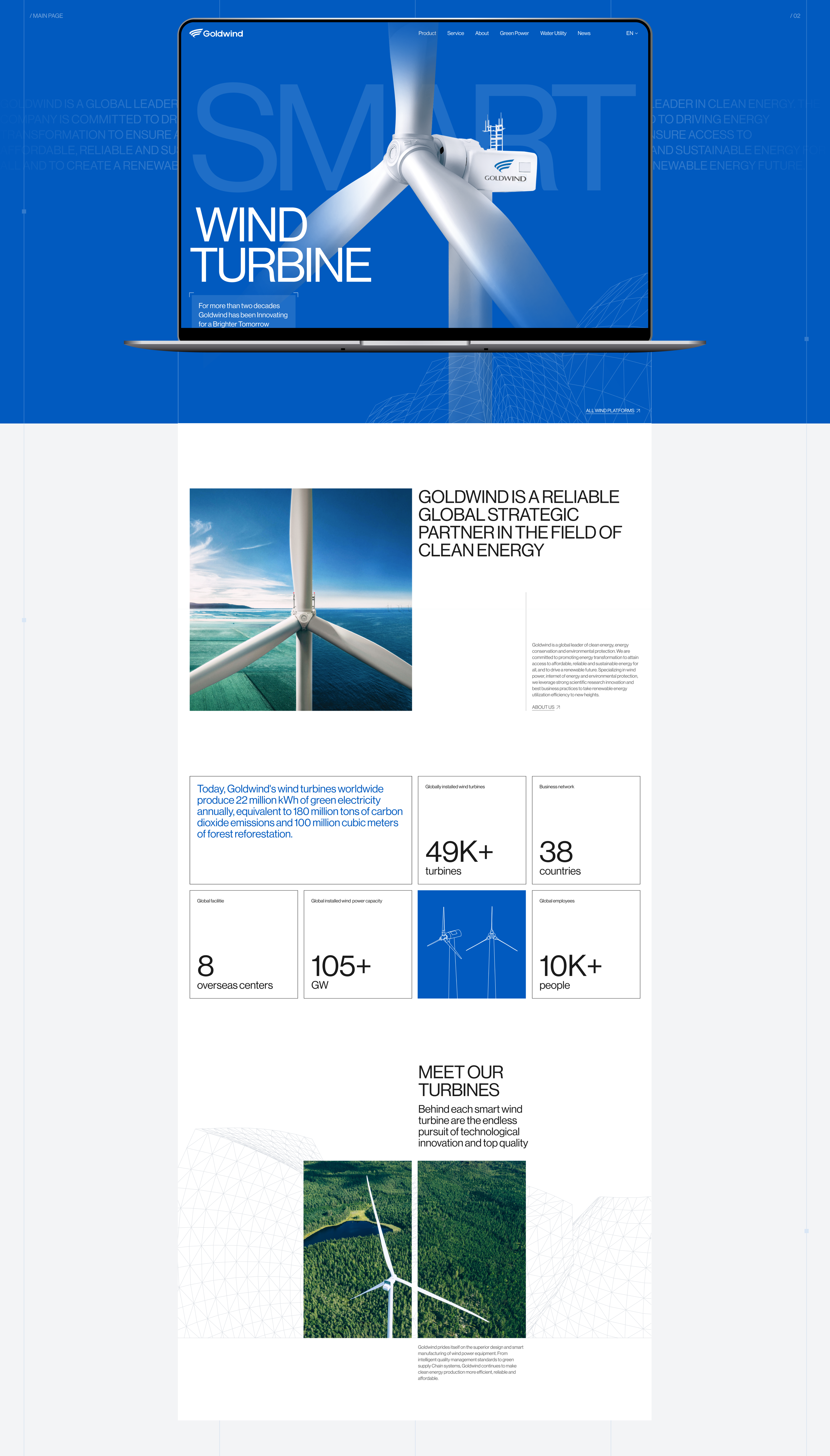 GOLDWIND | Website redesign — Изображение №3 — Интерфейсы, Брендинг на Dprofile