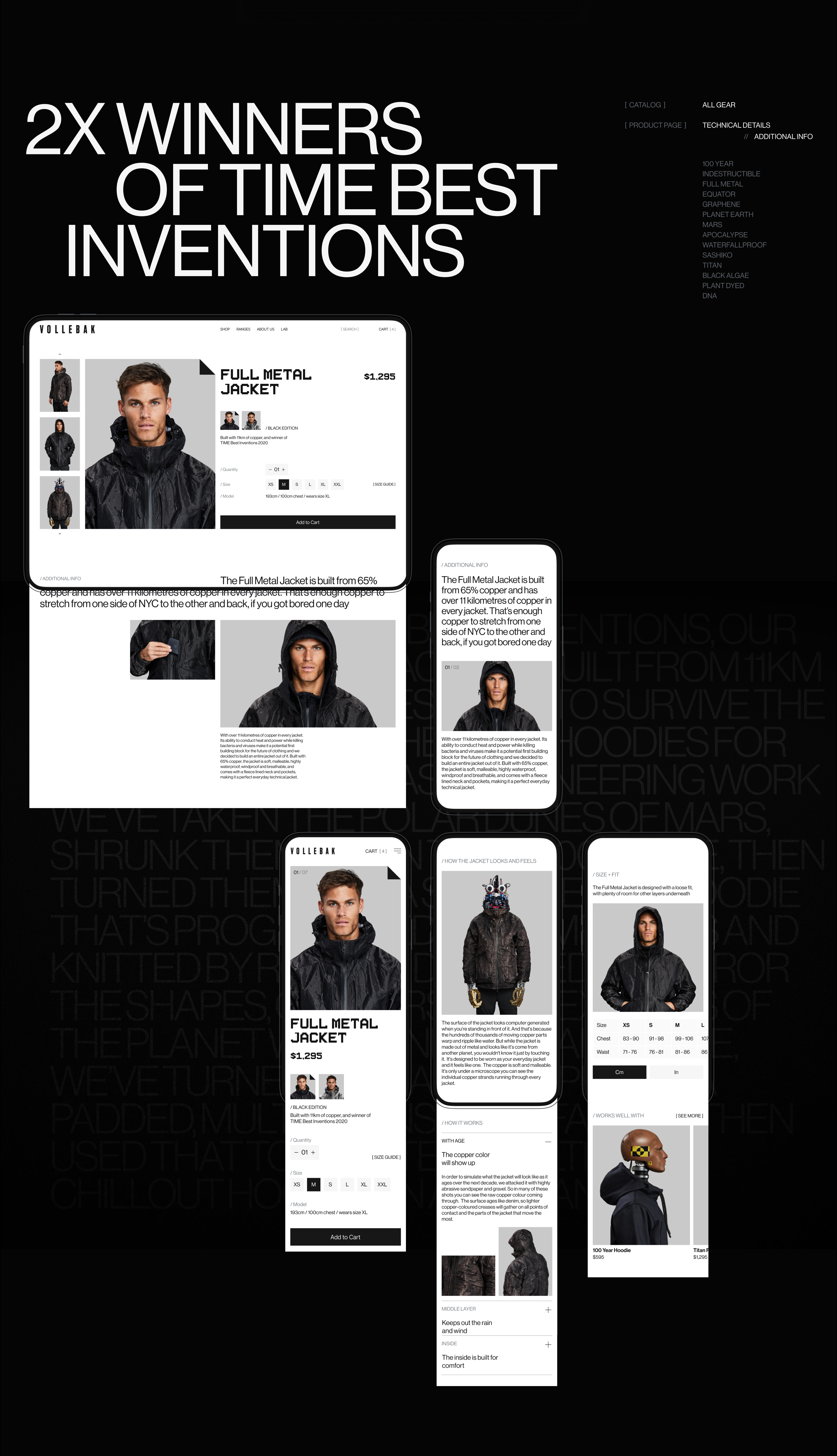 Vollebak | E-commerce — Изображение №6 — Интерфейсы, Брендинг на Dprofile