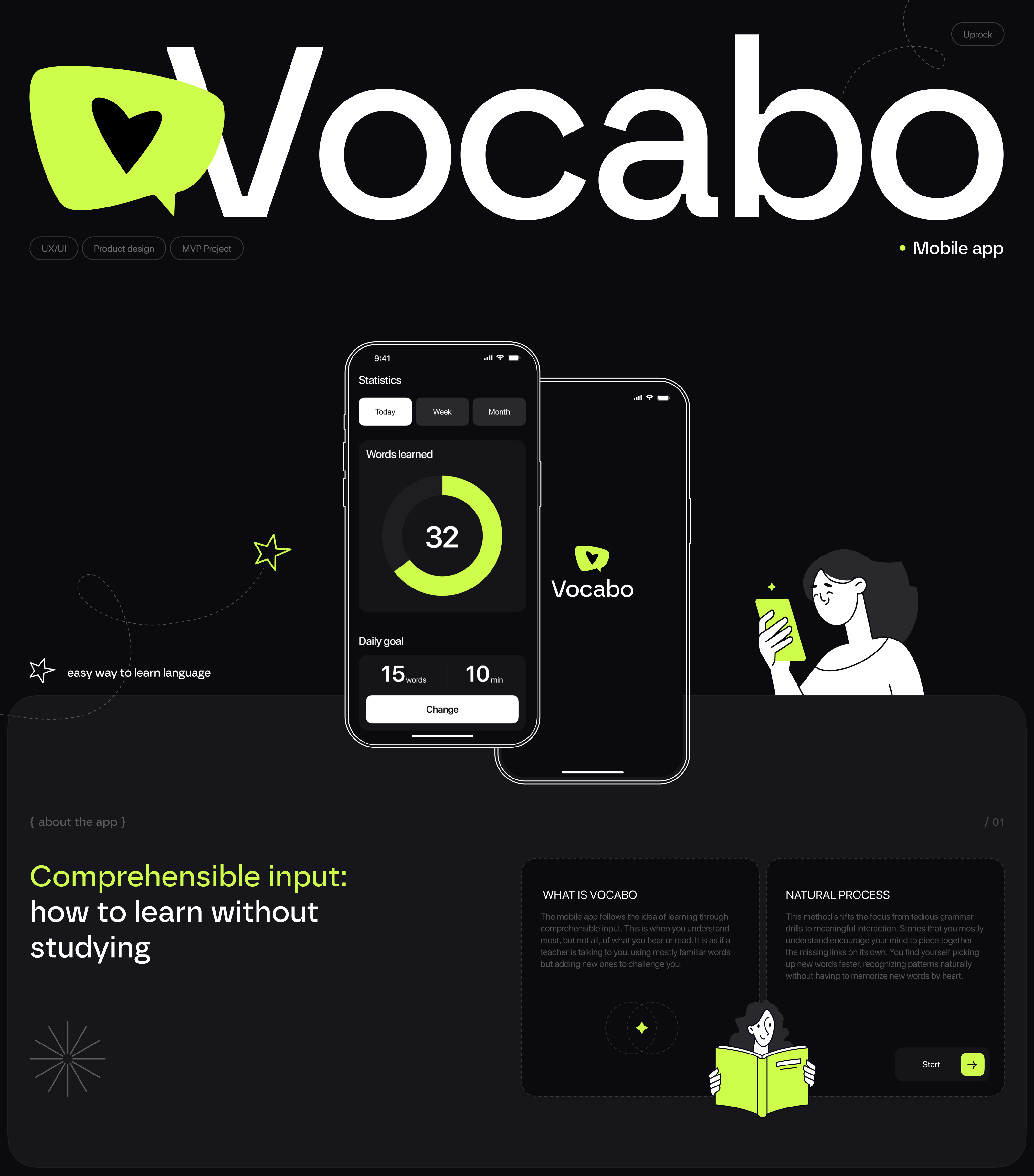 Vocabo | Mobile app — Изображение №1 — Интерфейсы на Dprofile