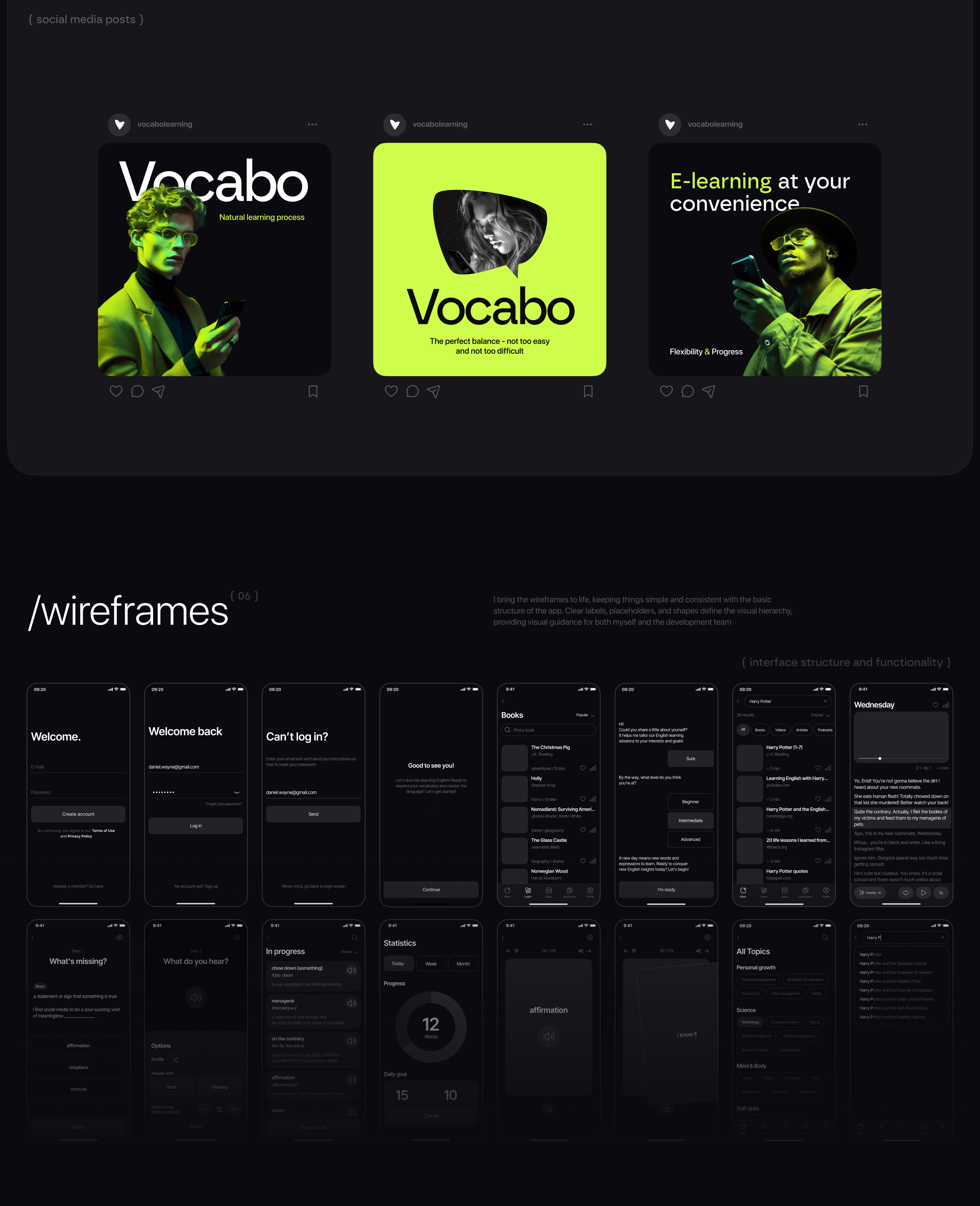 Vocabo | Mobile app — Изображение №6 — Интерфейсы на Dprofile