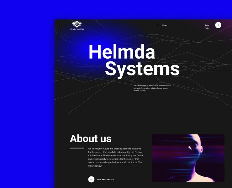 Website for tech startup — Интерфейсы на Dprofile