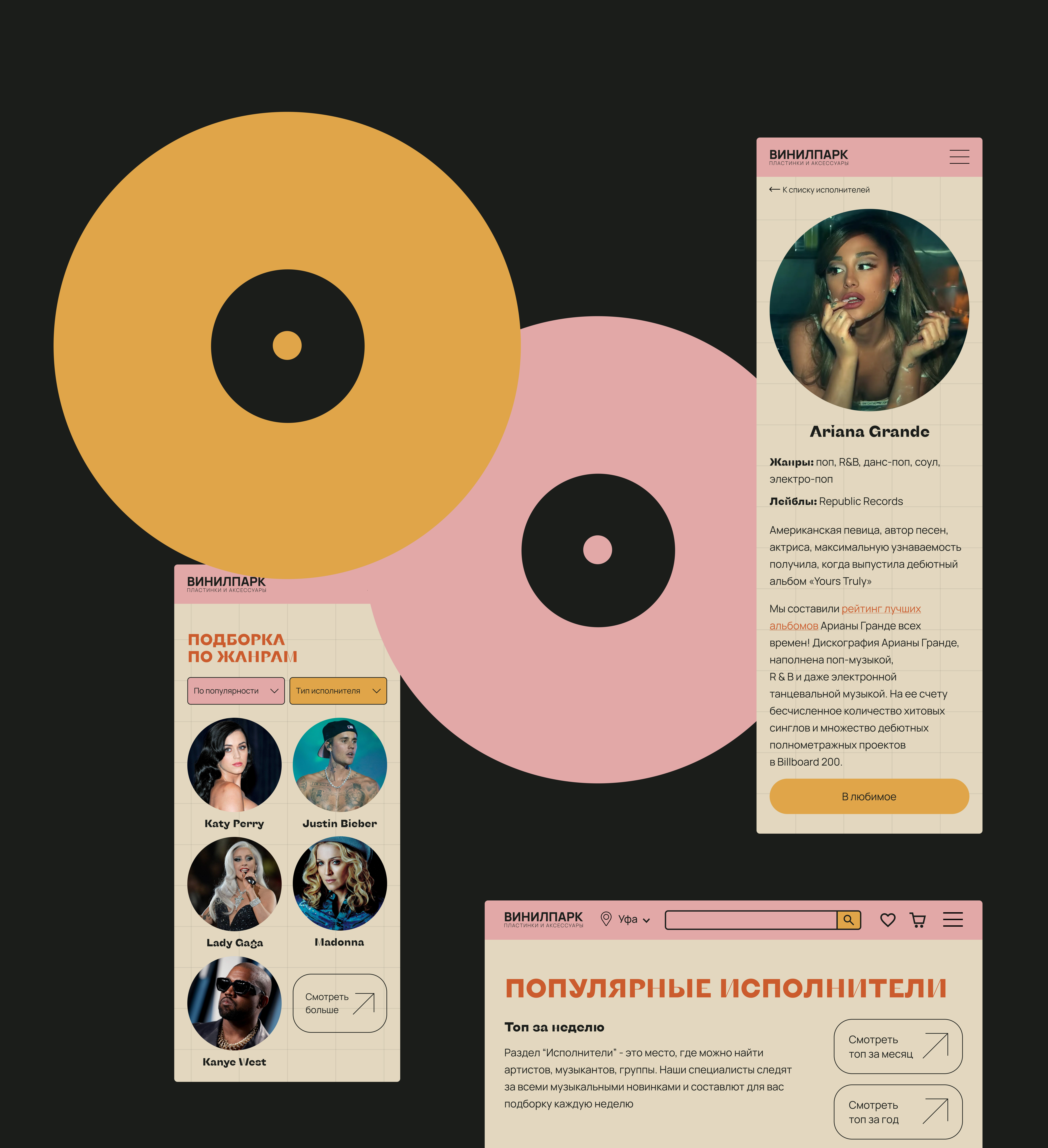 Website design for an online vinyl record store — Изображение №23 — Интерфейсы на Dprofile