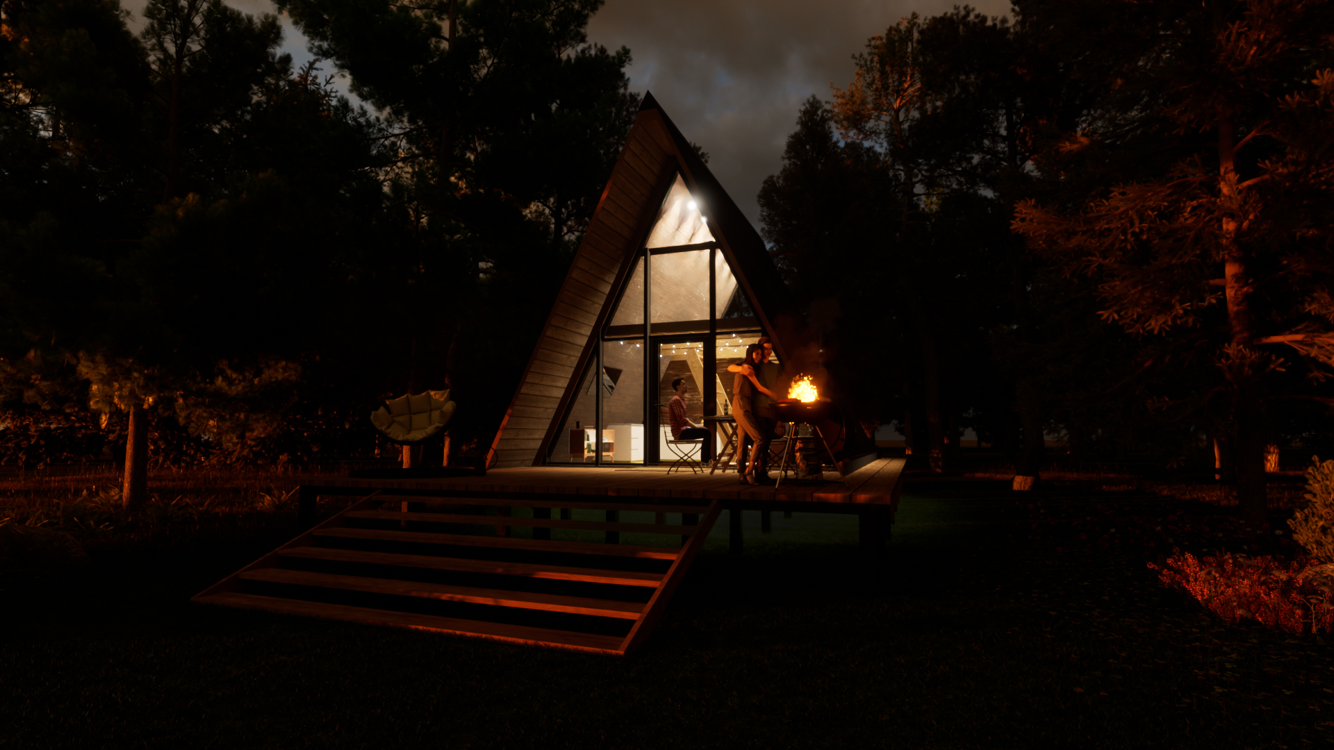 Дом в стиле "A-frame" — Изображение №3 — 3D на Dprofile