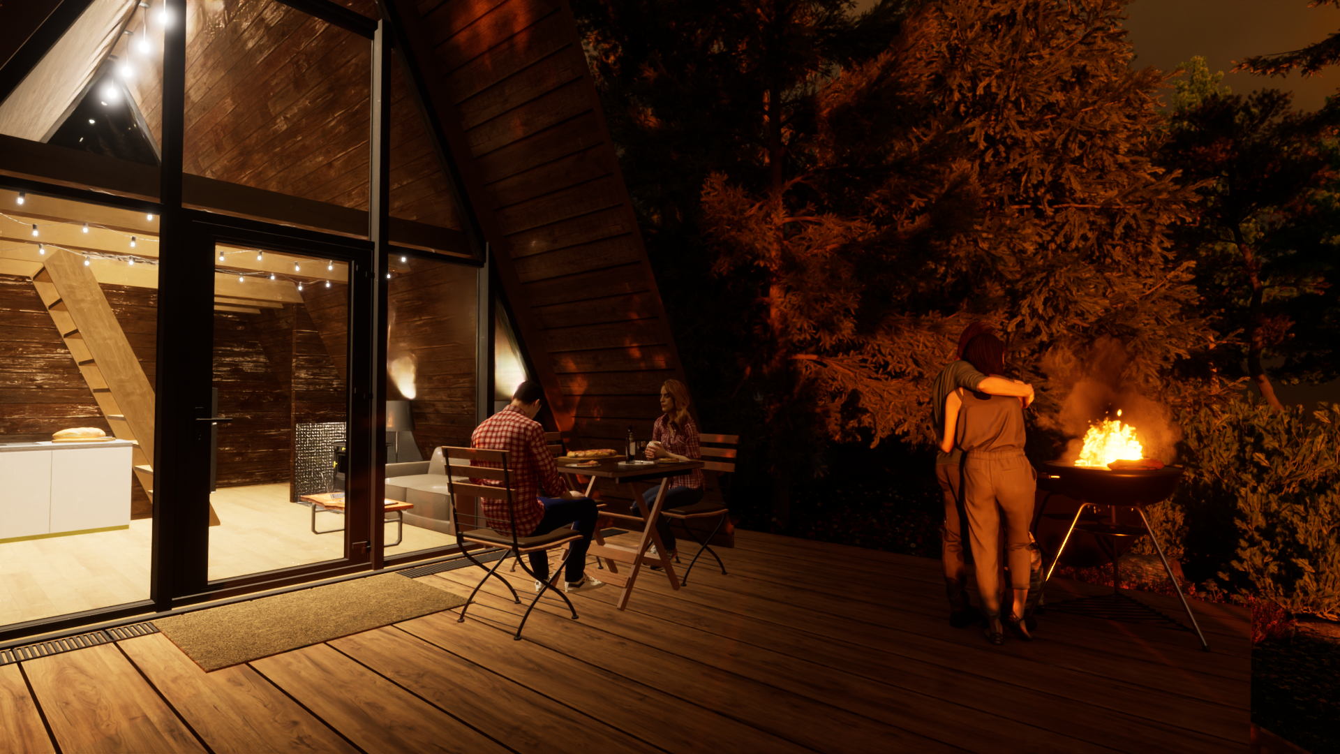 Дом в стиле "A-frame" — Изображение №4 — 3D на Dprofile