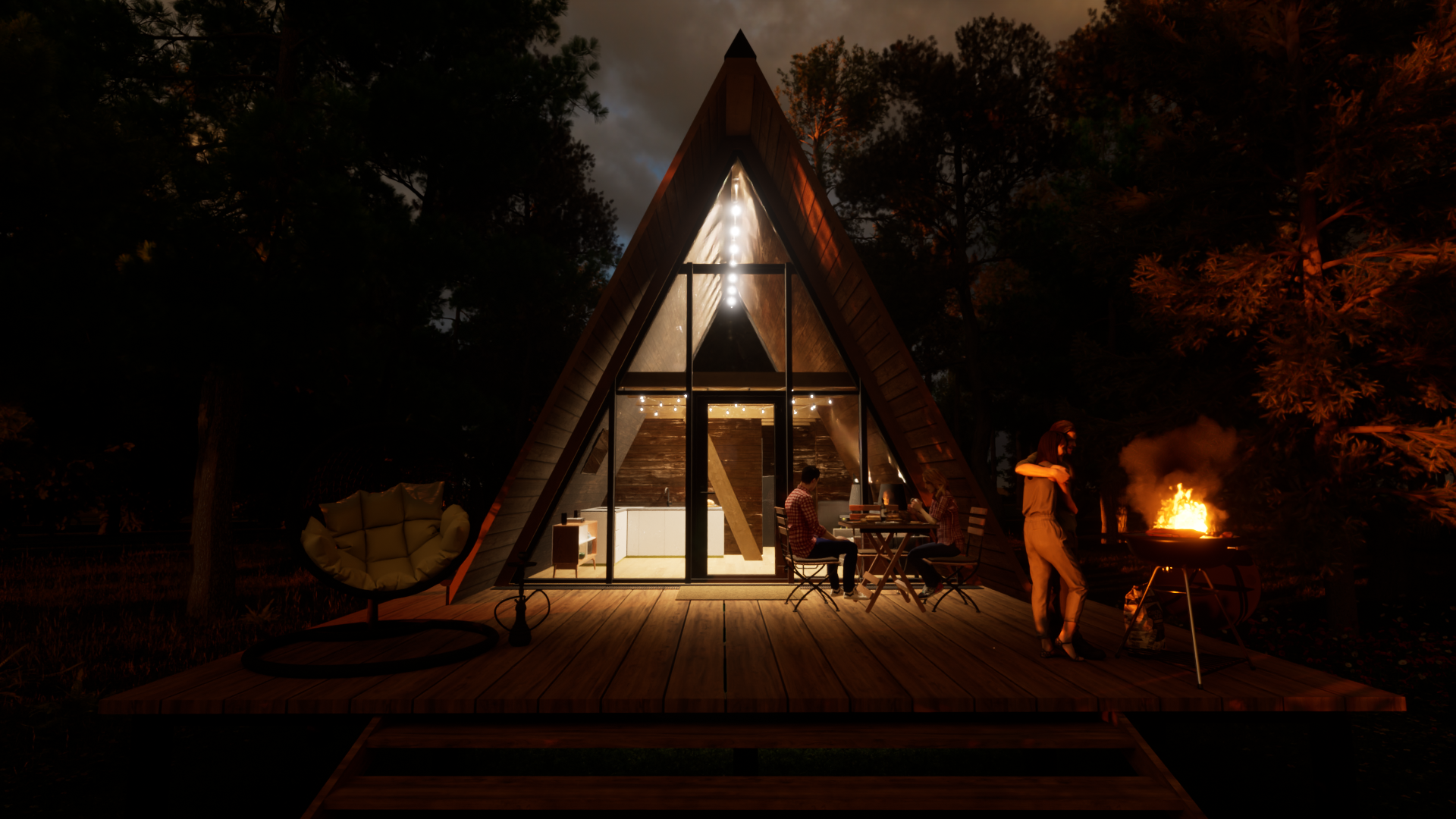 Дом в стиле "A-frame" — Изображение №2 — 3D на Dprofile