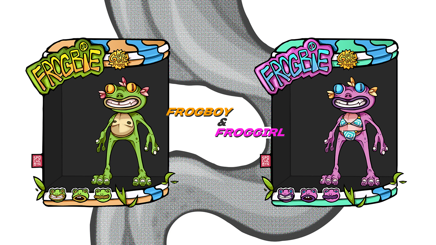 FROGBIE NFT PFP COLLECTION — Изображение №5 — Иллюстрация на Dprofile