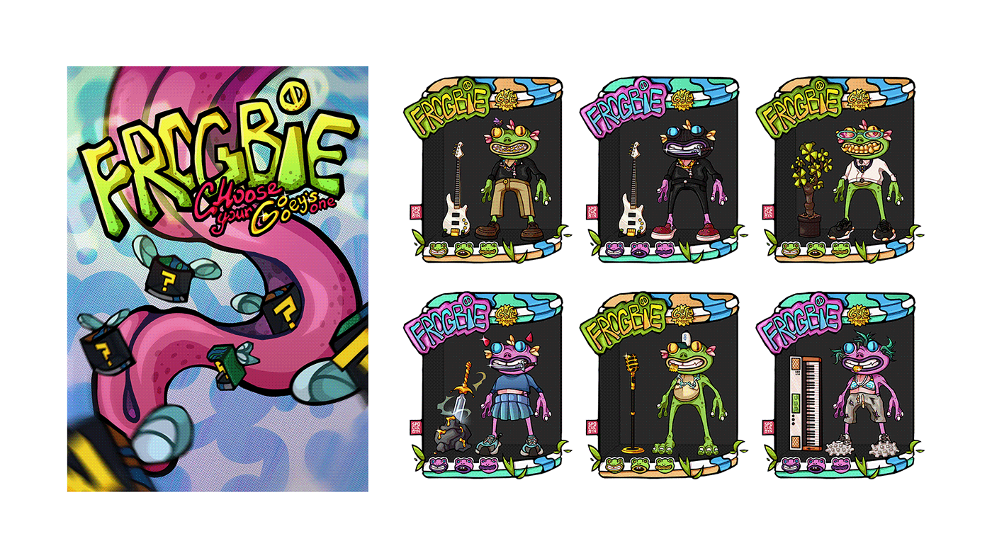 FROGBIE NFT PFP COLLECTION — Изображение №9 — Иллюстрация на Dprofile