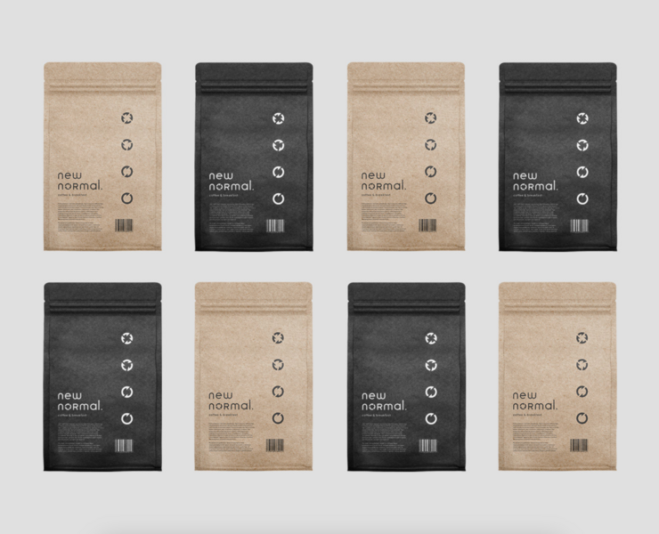 New Normal Cafe — Брендинг на Dprofile
