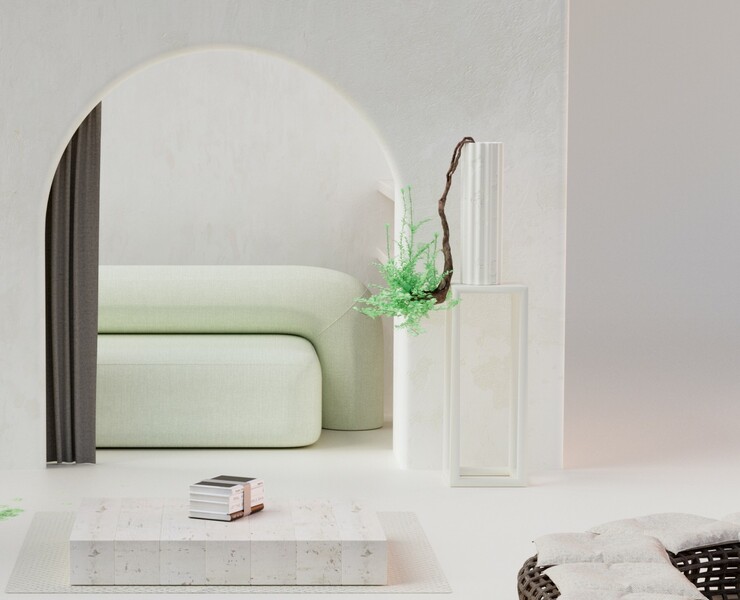 Sofa Moss — 3D, Анимация на Dprofile