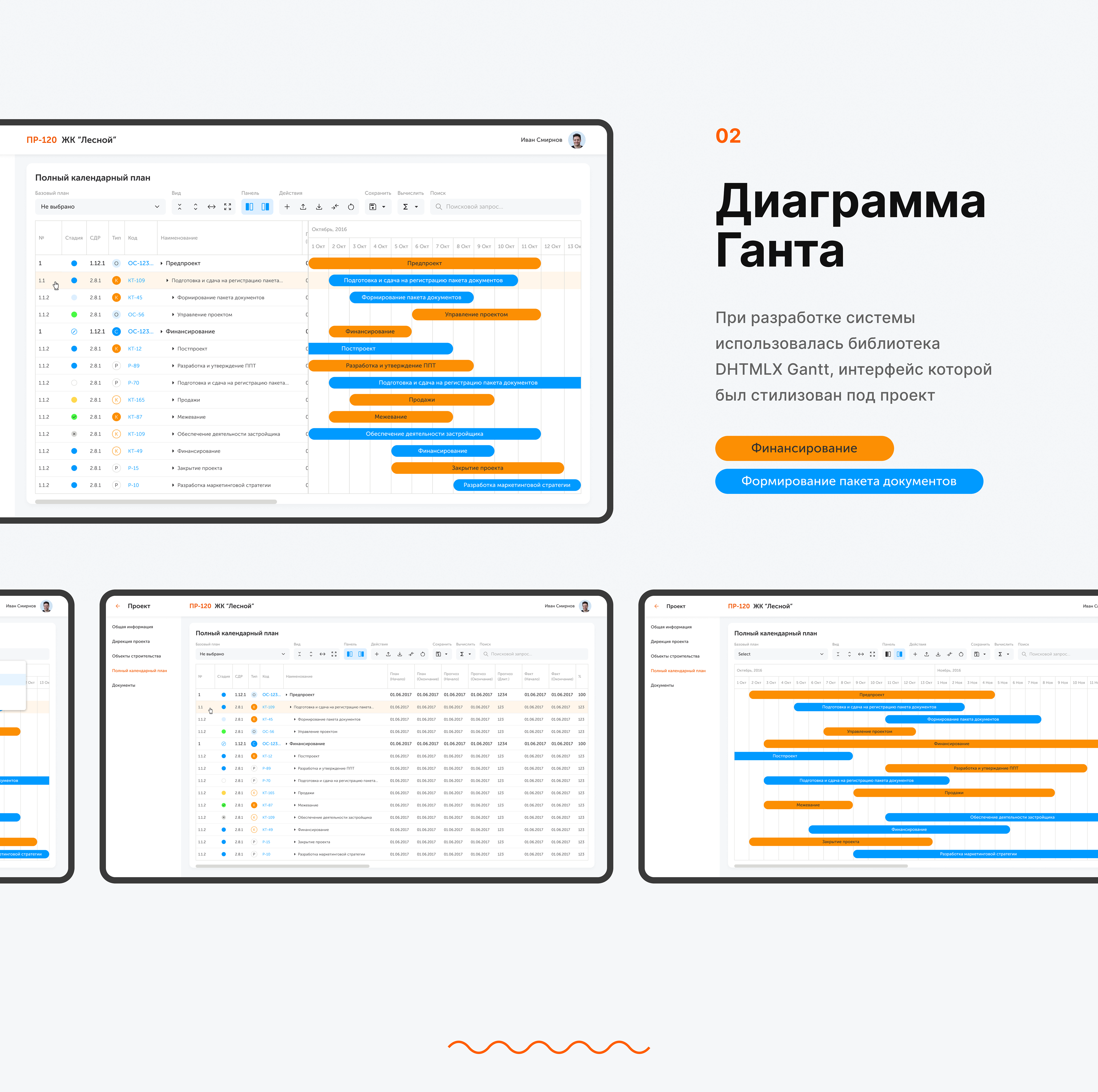 PROJECT MANAGEMENT INFORMATION SYSTEM — Изображение №6 — Интерфейсы на Dprofile