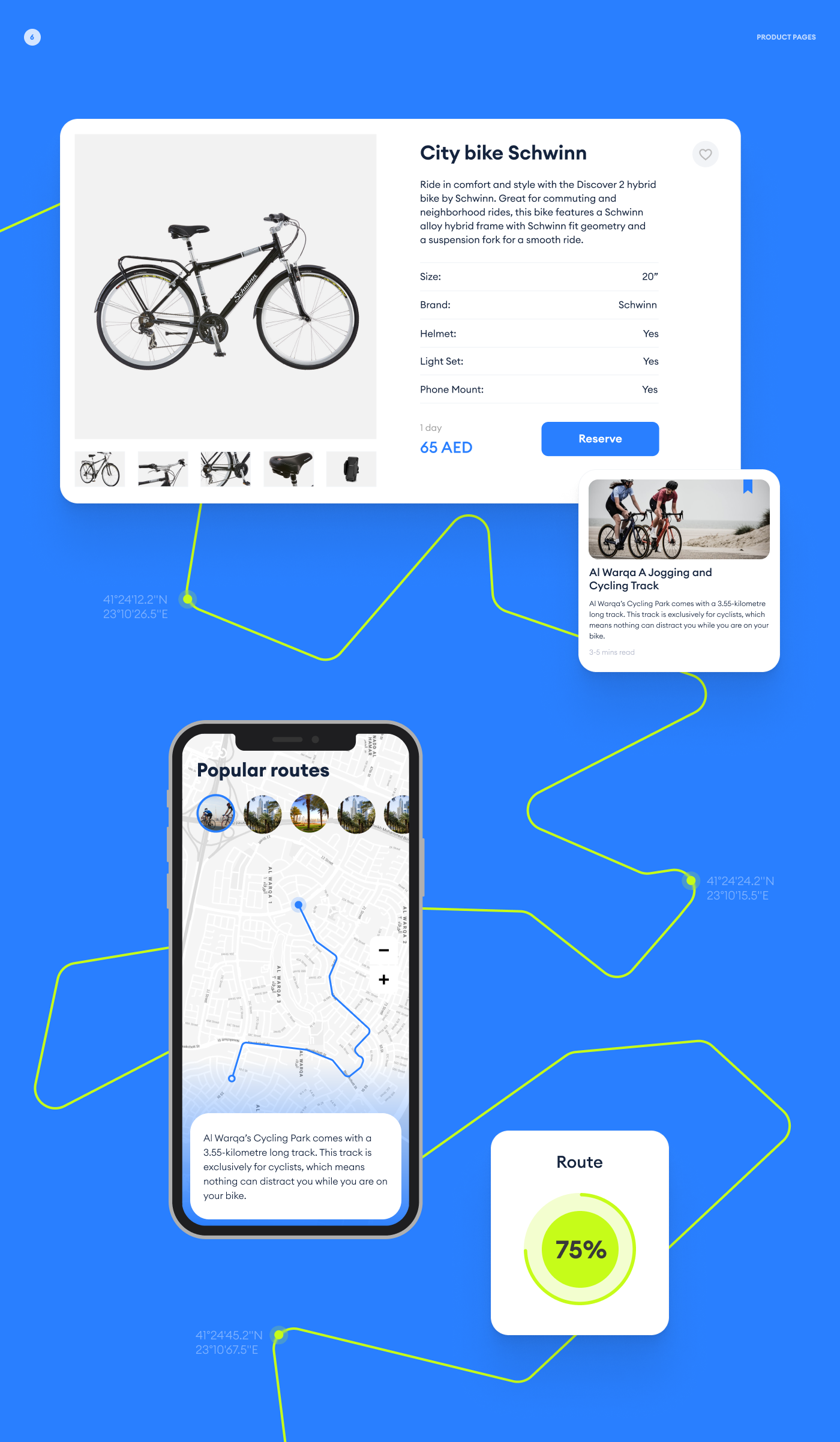 «Garage.Bike» — Bike rental with delivery in Dubai — Изображение №5 — Интерфейсы на Dprofile