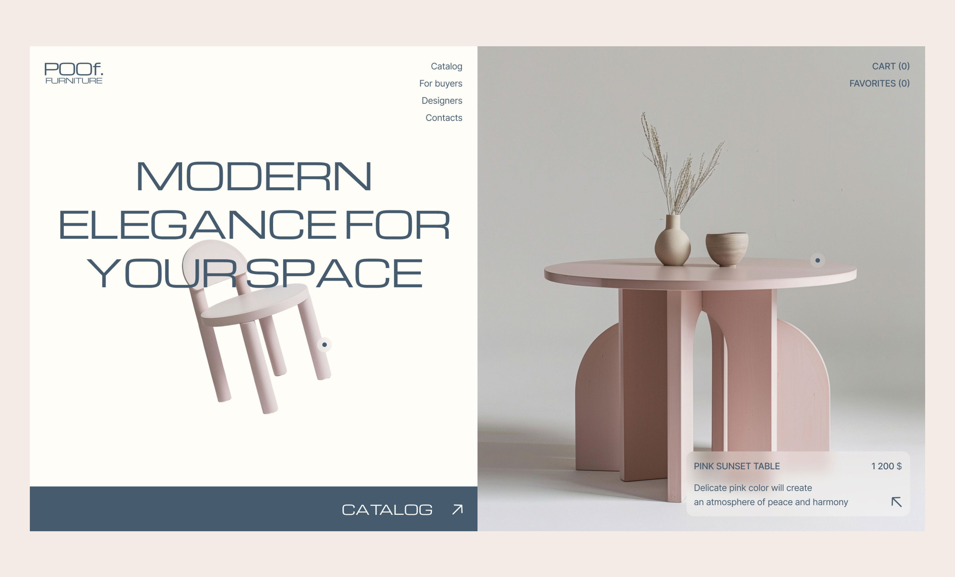 online store of interior furniture. website design — Изображение №2 — Интерфейсы на Dprofile
