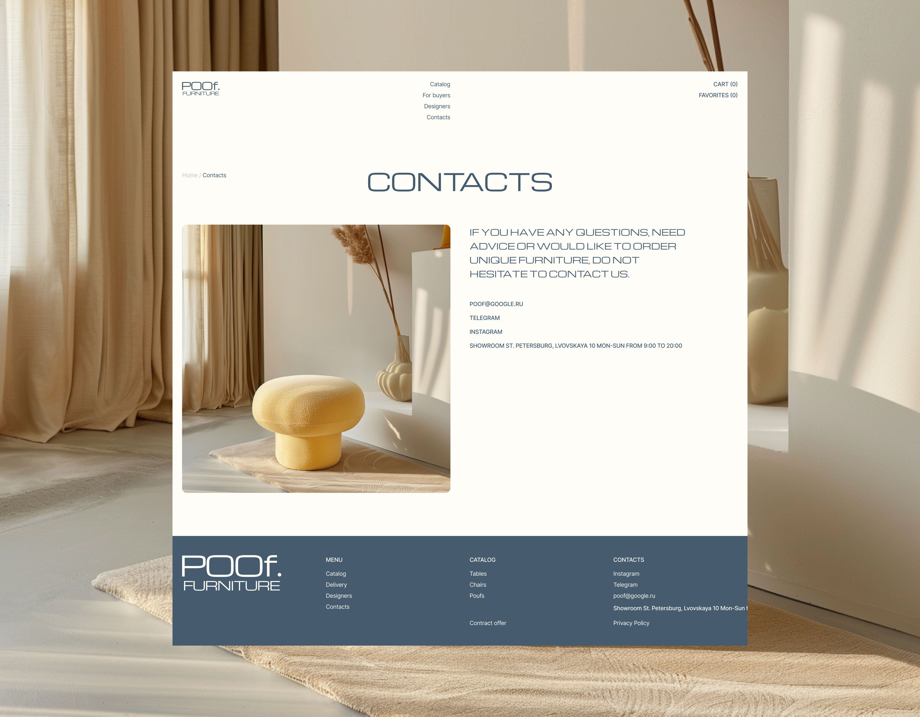 online store of interior furniture. website design — Изображение №8 — Интерфейсы на Dprofile