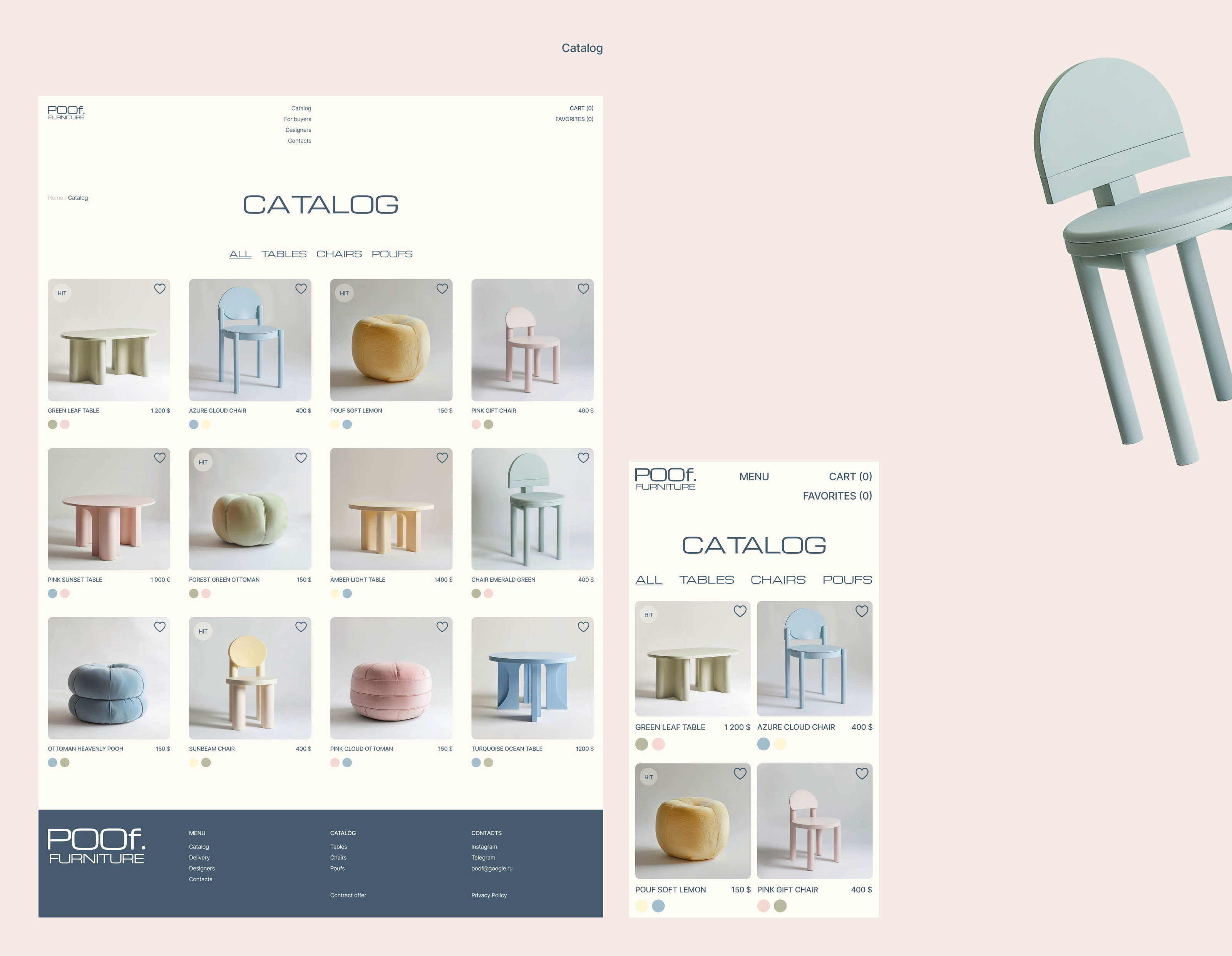 online store of interior furniture. website design — Изображение №5 — Интерфейсы на Dprofile