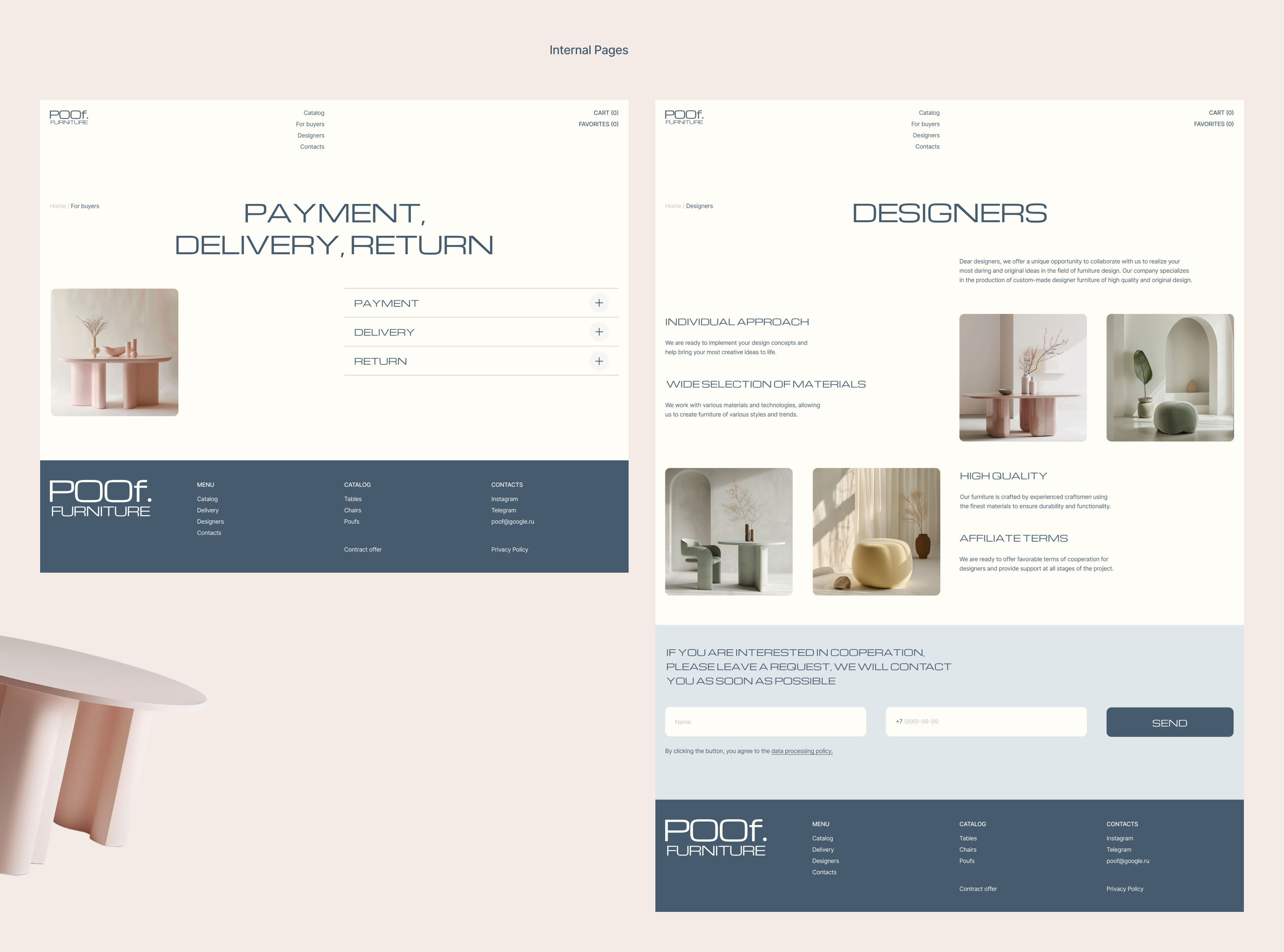 online store of interior furniture. website design — Изображение №7 — Интерфейсы на Dprofile