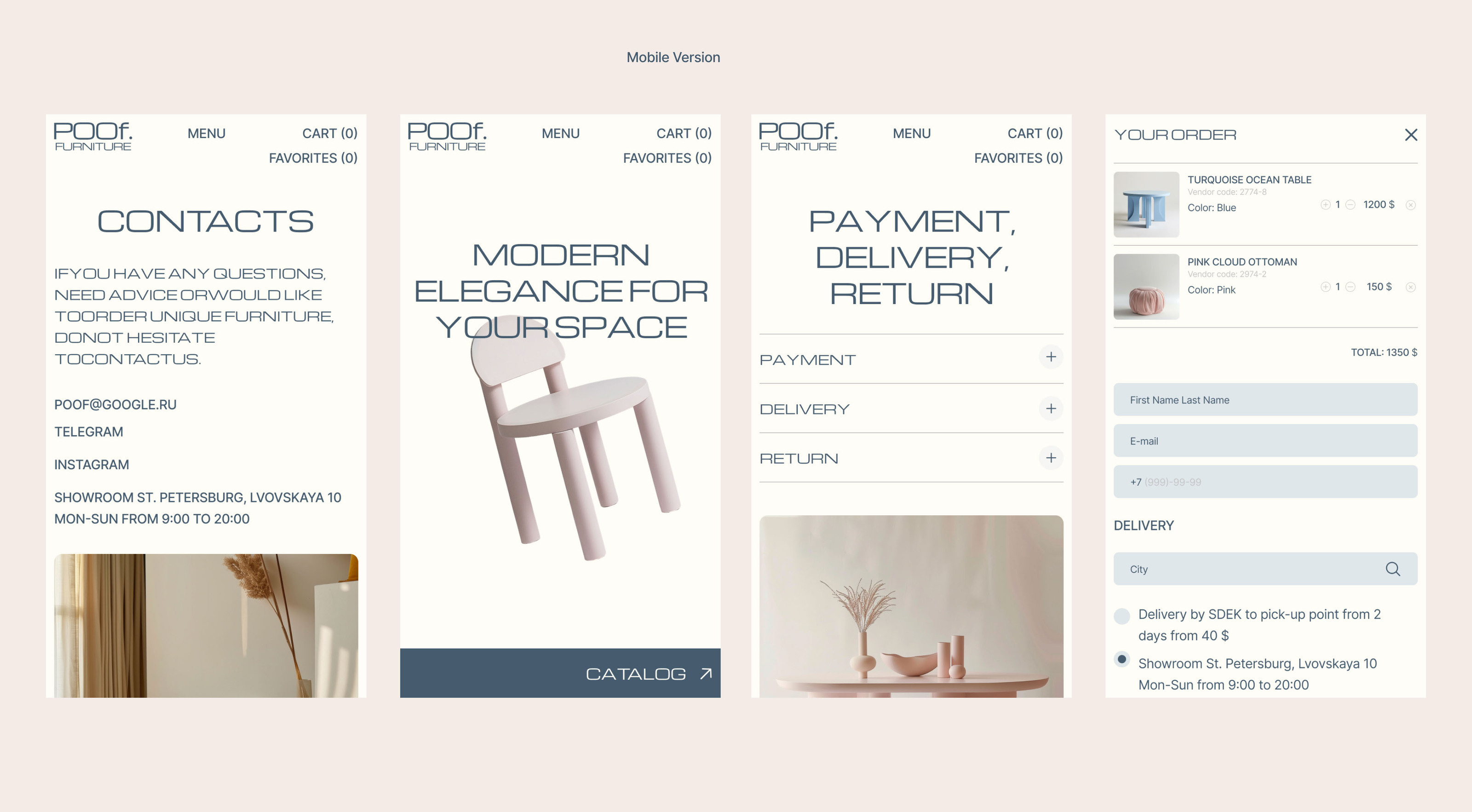 online store of interior furniture. website design — Изображение №11 — Интерфейсы на Dprofile