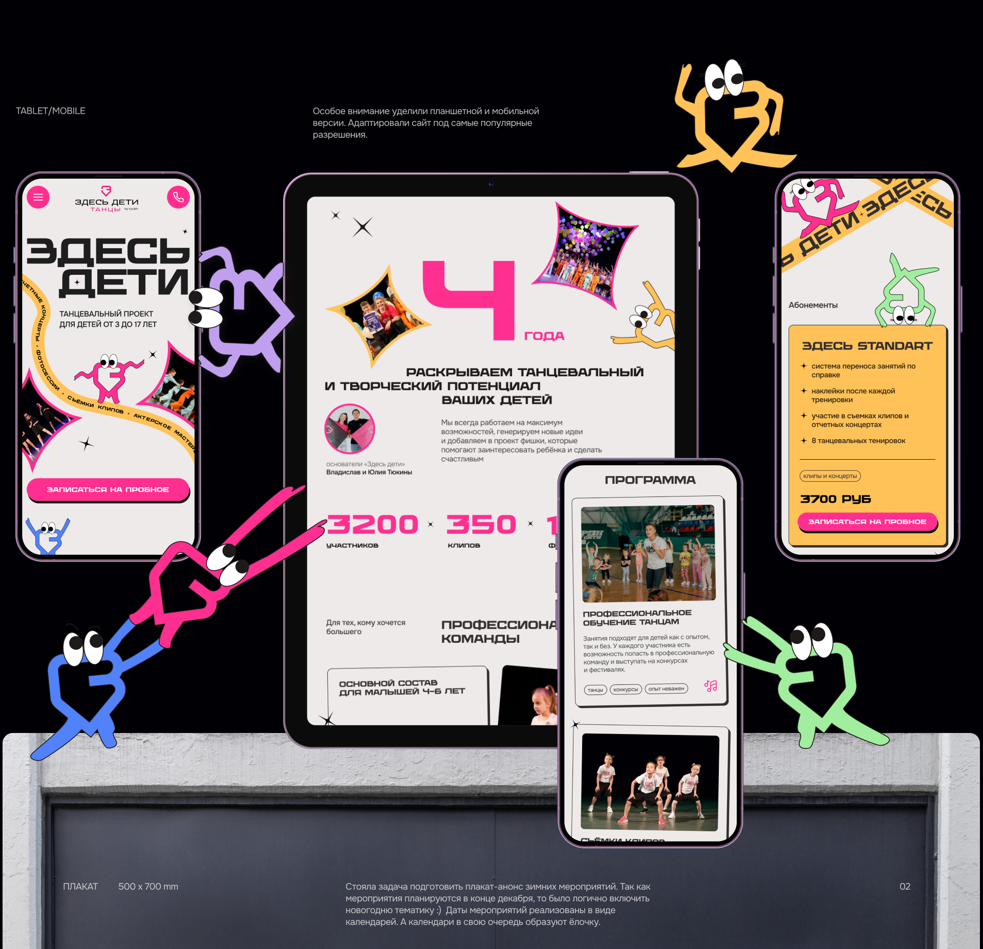 ЗДЕСЬ ДЕТИ | web+graphic design — Изображение №8 — Интерфейсы, Графика на Dprofile