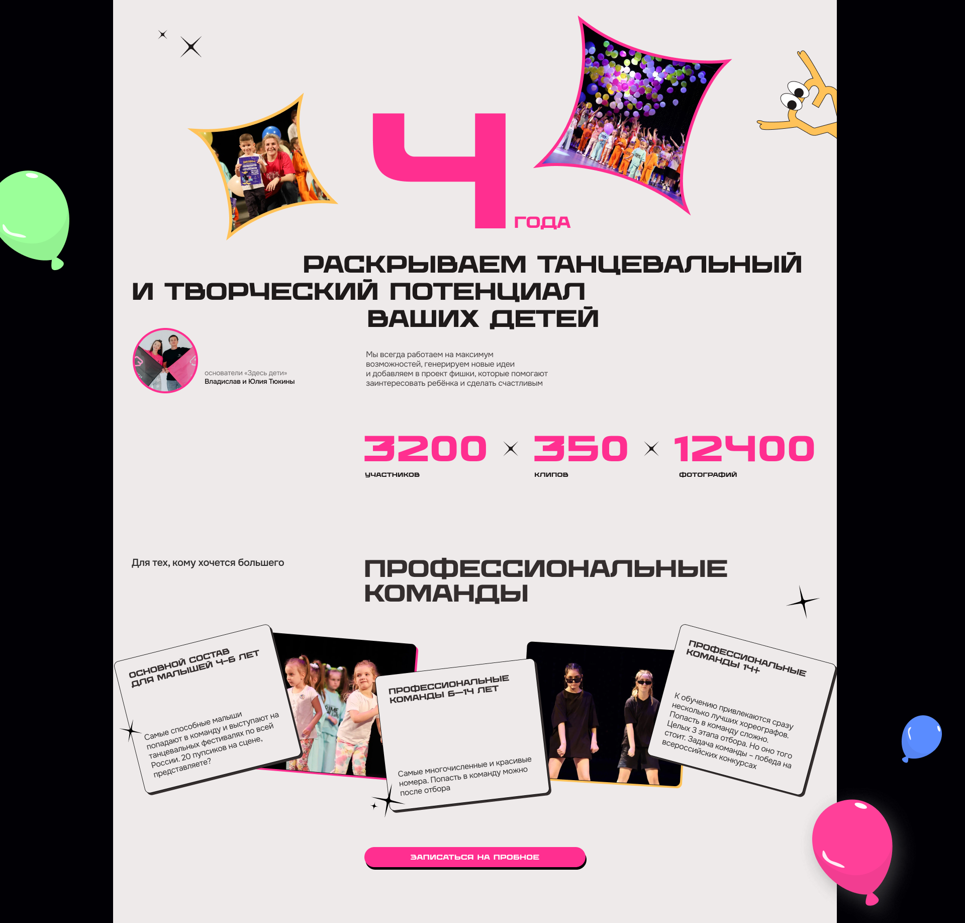 ЗДЕСЬ ДЕТИ | web+graphic design — Изображение №5 — Интерфейсы, Графика на Dprofile