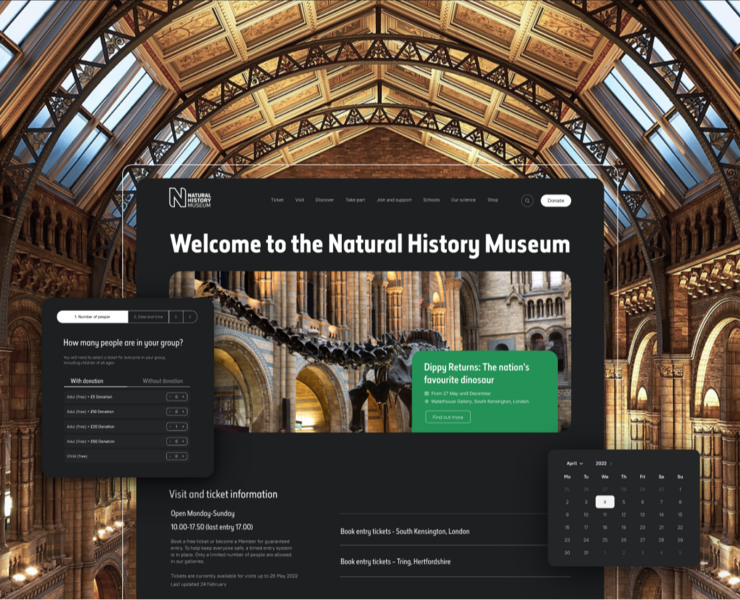 Museum site redesign — Интерфейсы на Dprofile