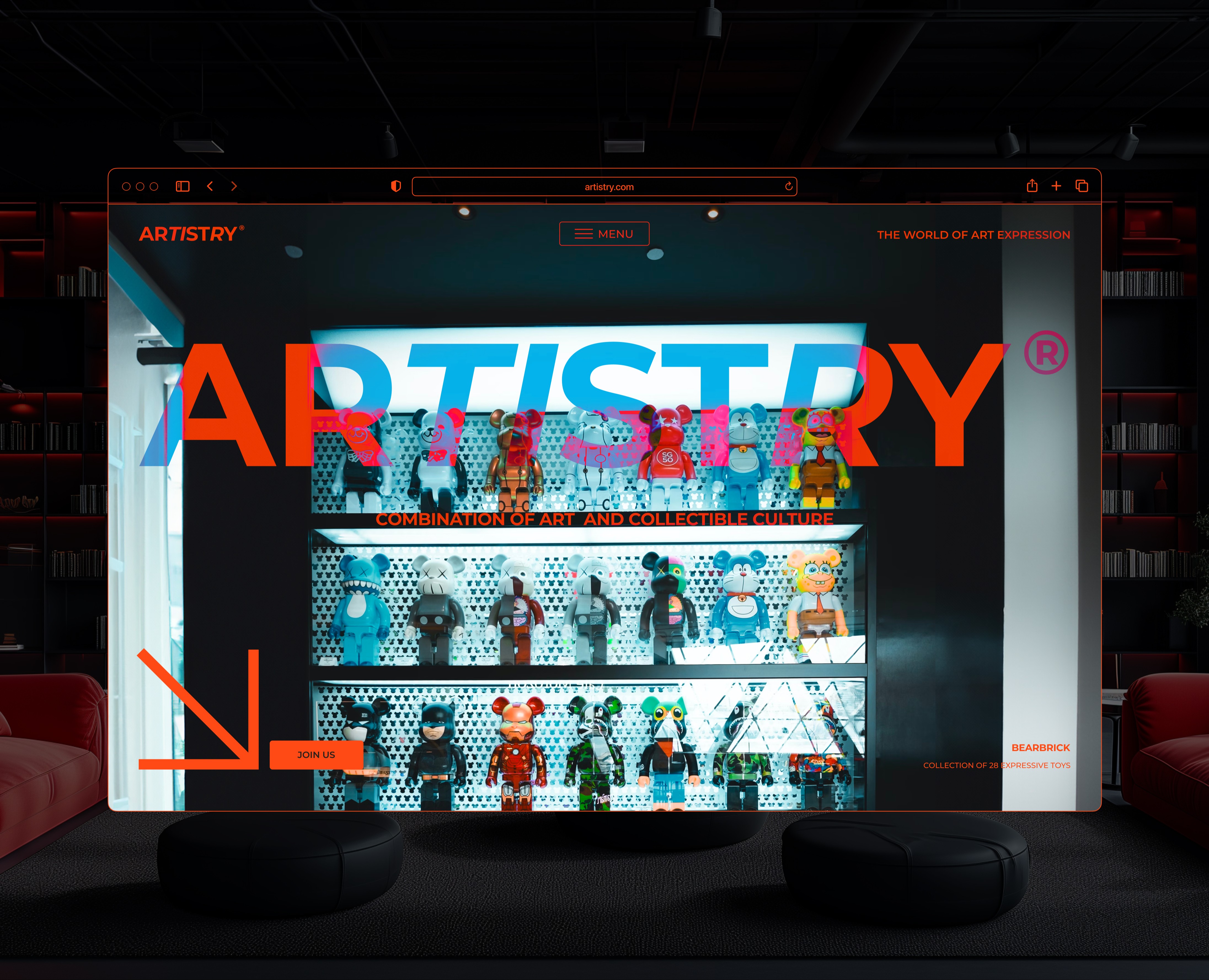 Artistry® | ArtToy Landing Page — Интерфейсы на Dprofile
