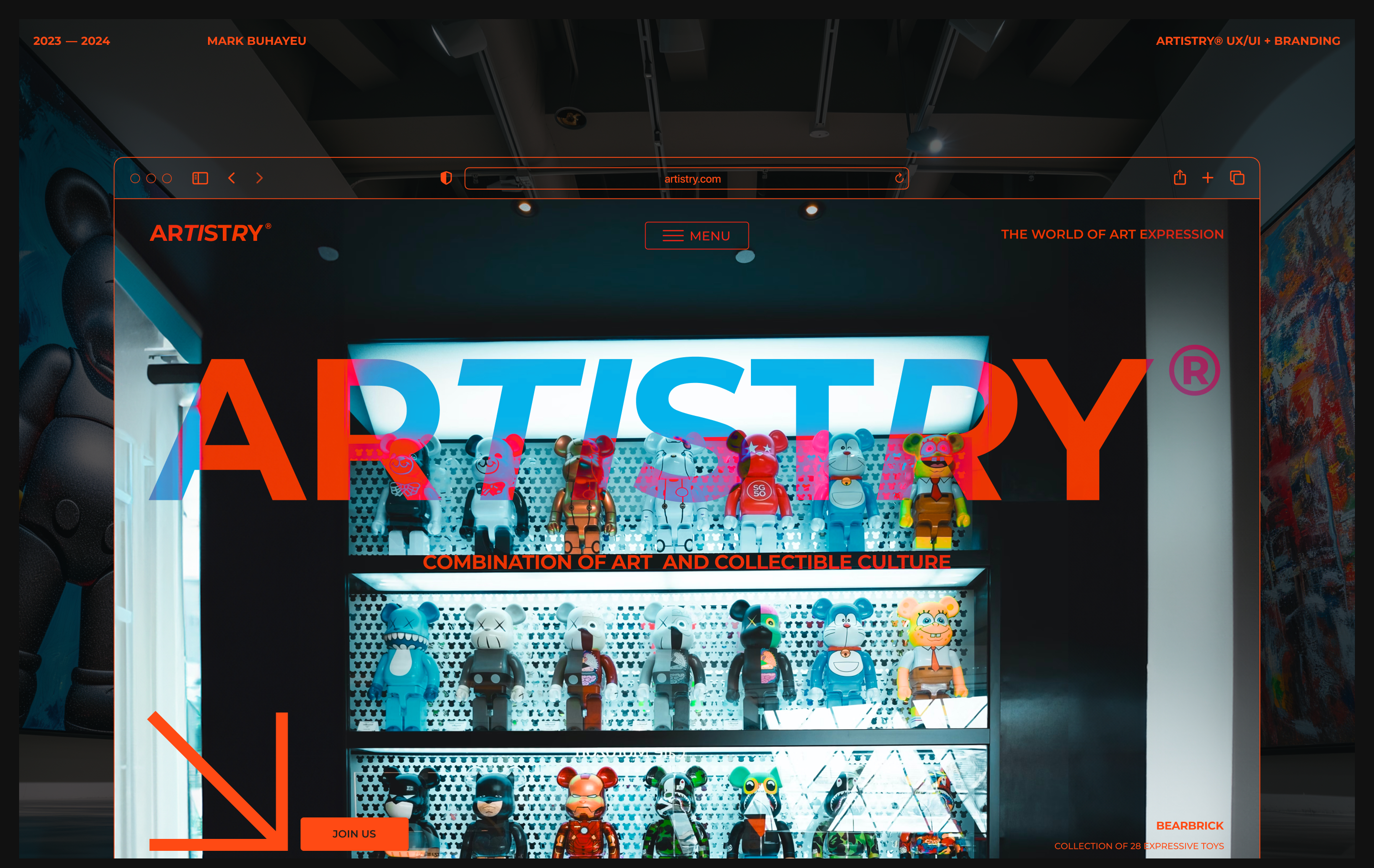 Artistry® | ArtToy Landing Page — Изображение №1 — Интерфейсы на Dprofile