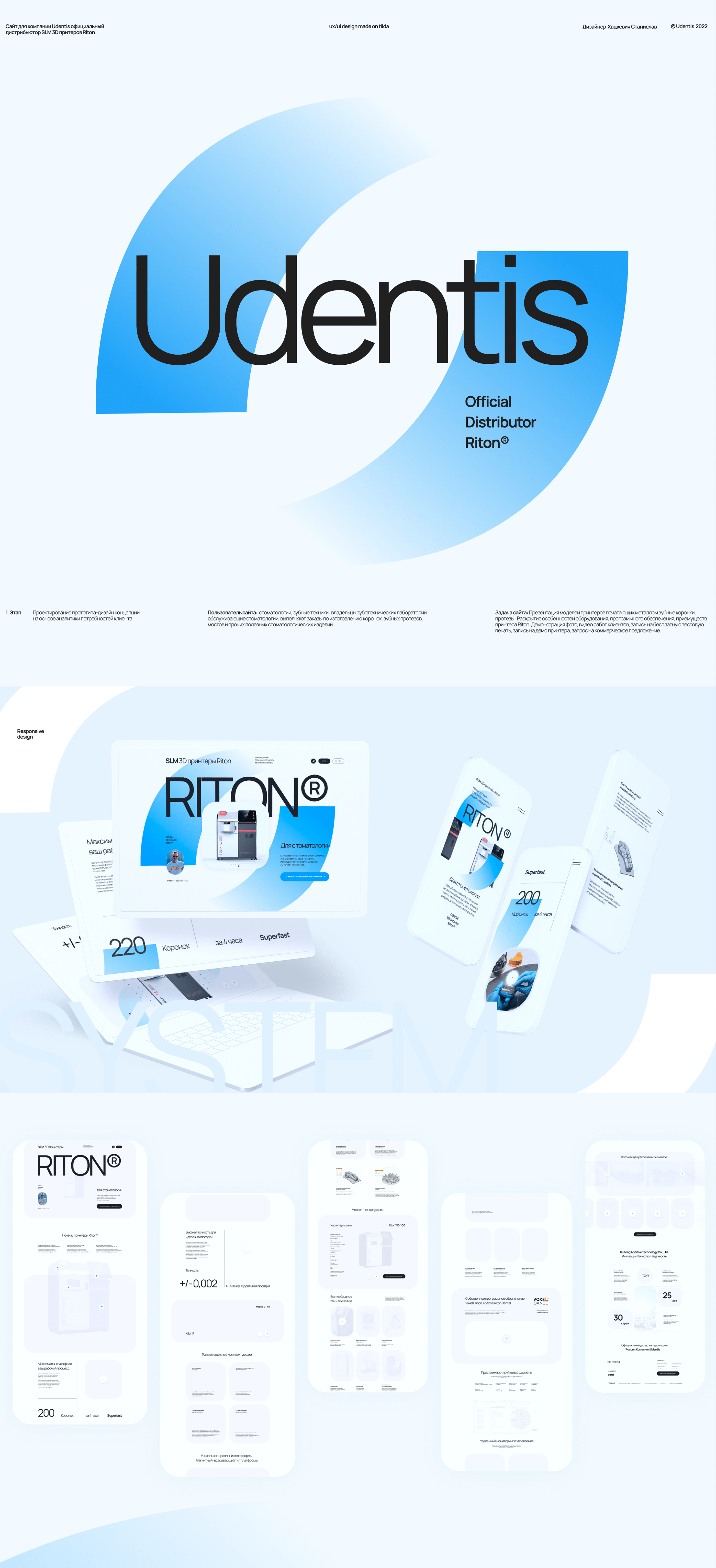 3D принтеры Riton | Сайт на Tilda — Изображение №2 — Интерфейсы, Брендинг на Dprofile