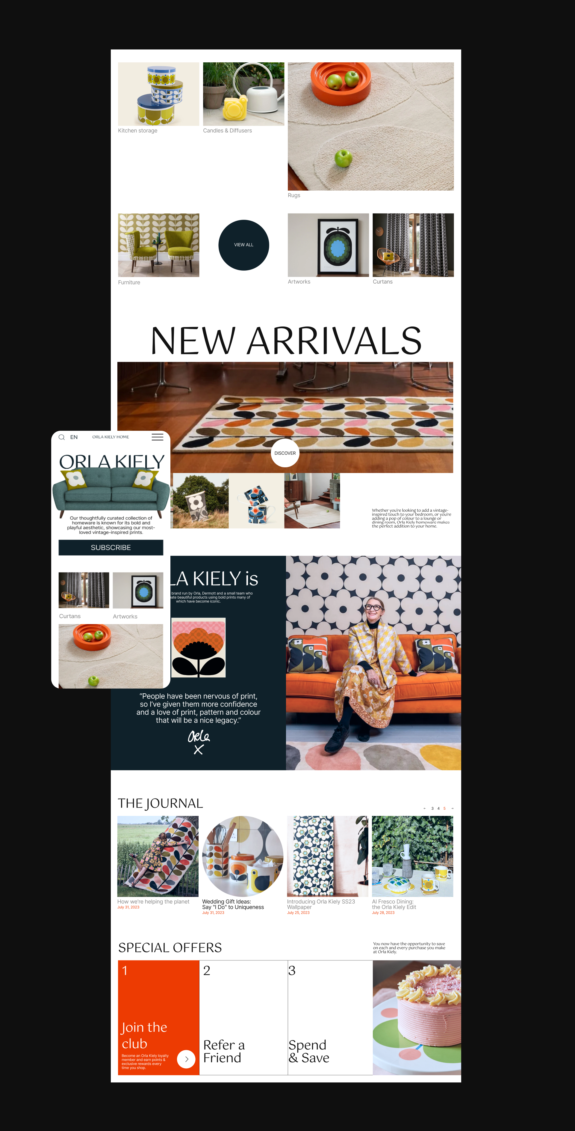 Orla Kiely HOME E-Commerce — Изображение №2 — Интерфейсы на Dprofile