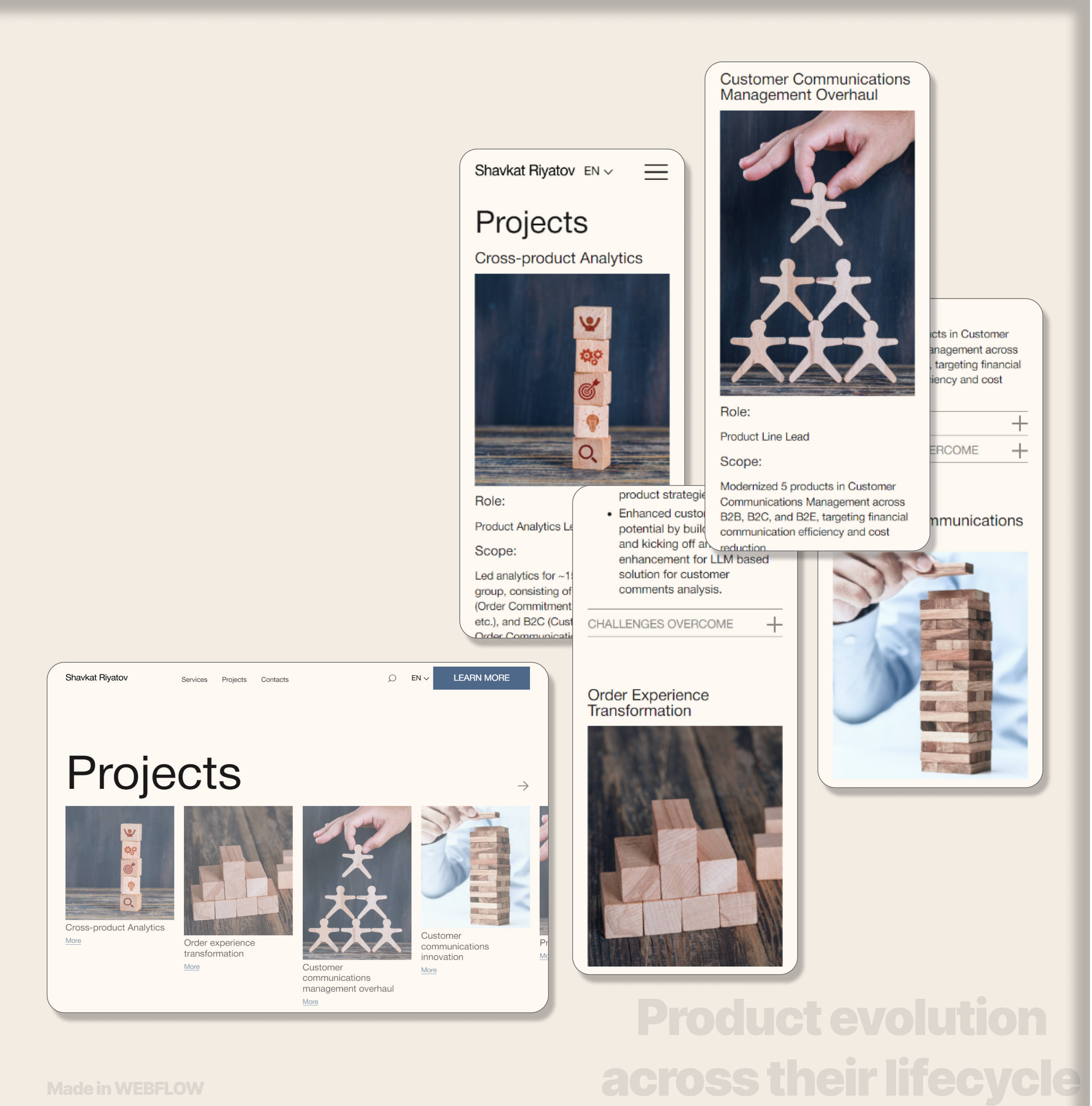 Personal page  | Made in Webflow — Изображение №10 — Интерфейсы на Dprofile
