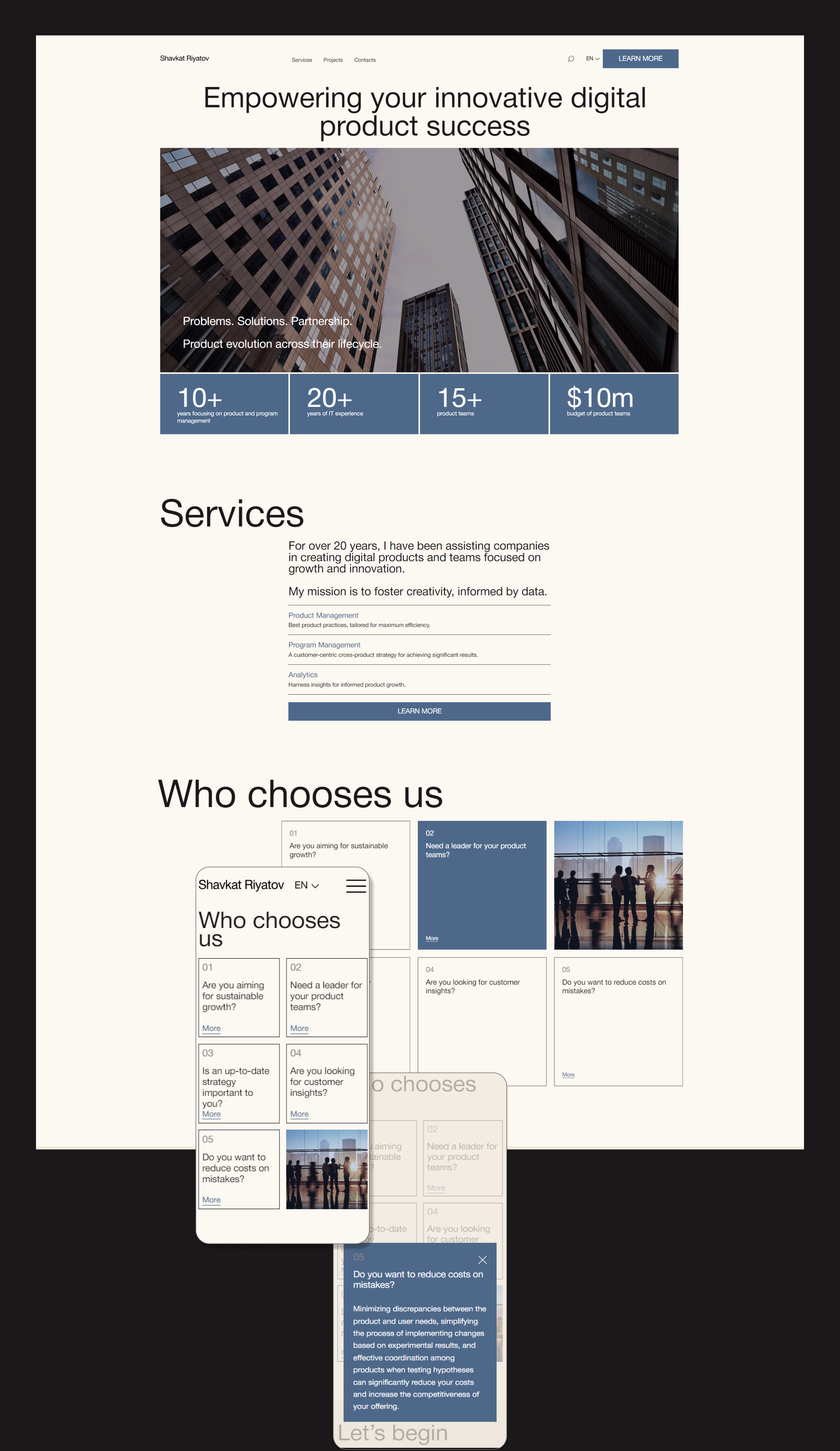 Personal page  | Made in Webflow — Изображение №3 — Интерфейсы на Dprofile