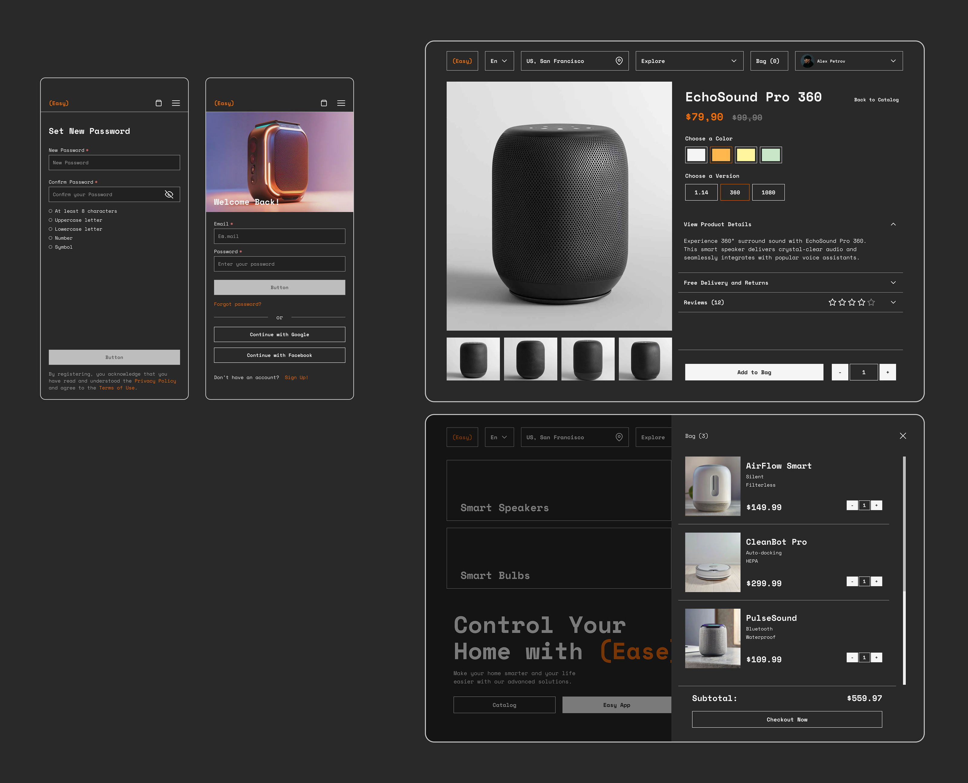 E-commerce Web Site | Design System — Изображение №6 — Интерфейсы на Dprofile
