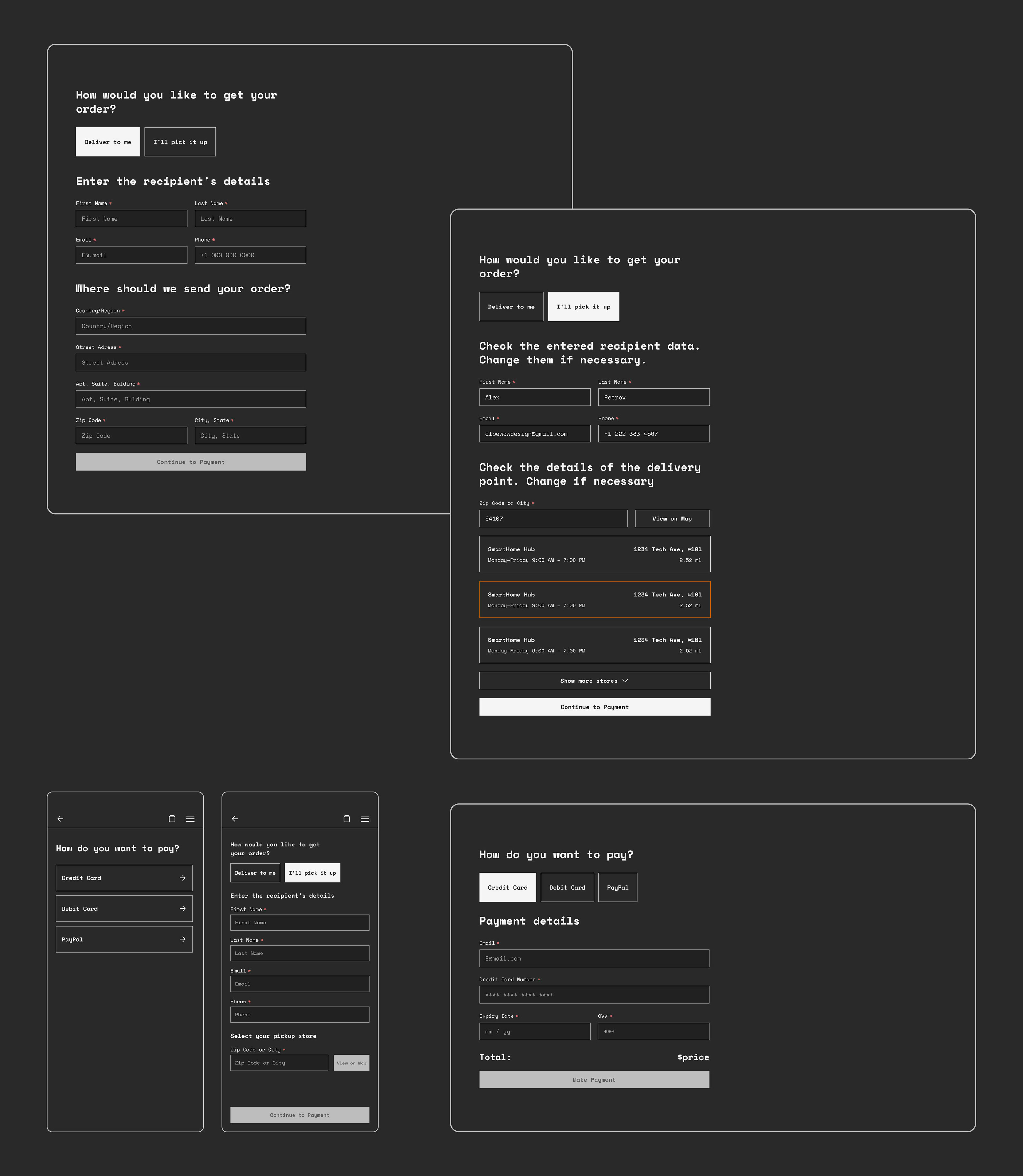 E-commerce Web Site | Design System — Изображение №10 — Интерфейсы на Dprofile