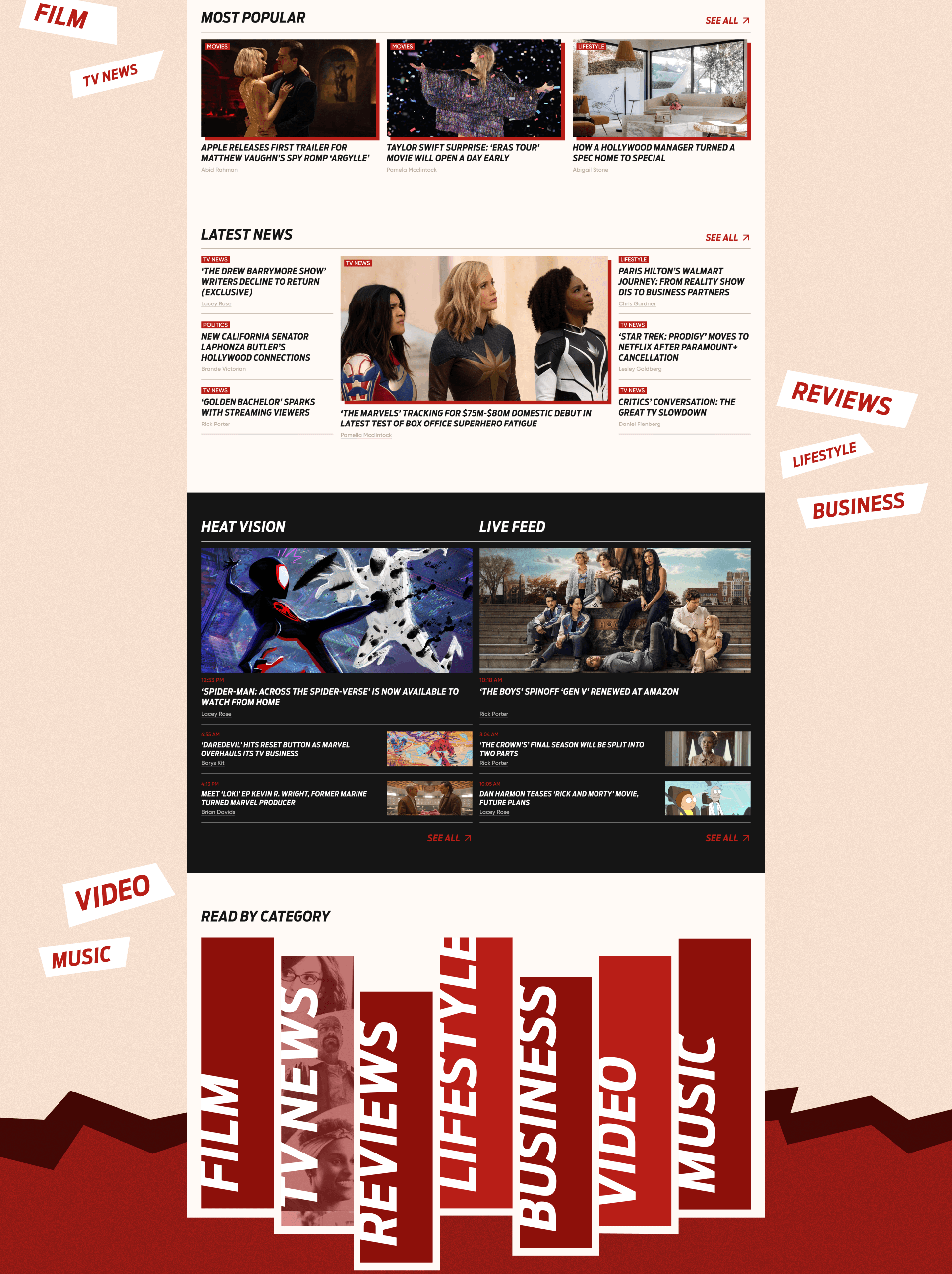 The Hollywood Reporter / News Website Redesign — Изображение №2 — Интерфейсы на Dprofile