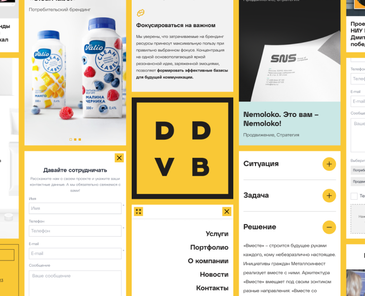 DDVB — Интерфейсы, Брендинг на Dprofile