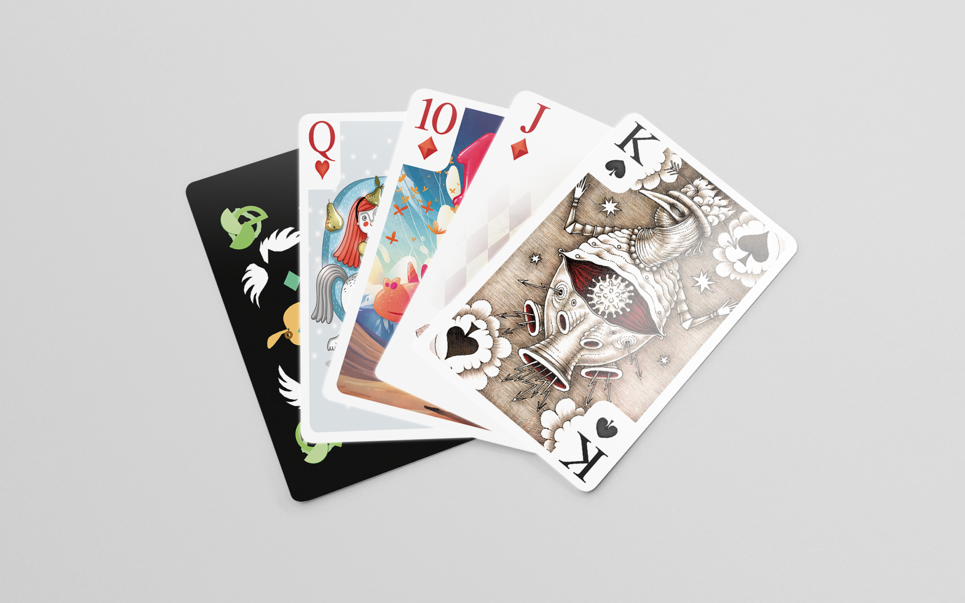 Иллюстрированная колода карт Collective arts — Изображение №6 — Брендинг, Иллюстрация на Dprofile